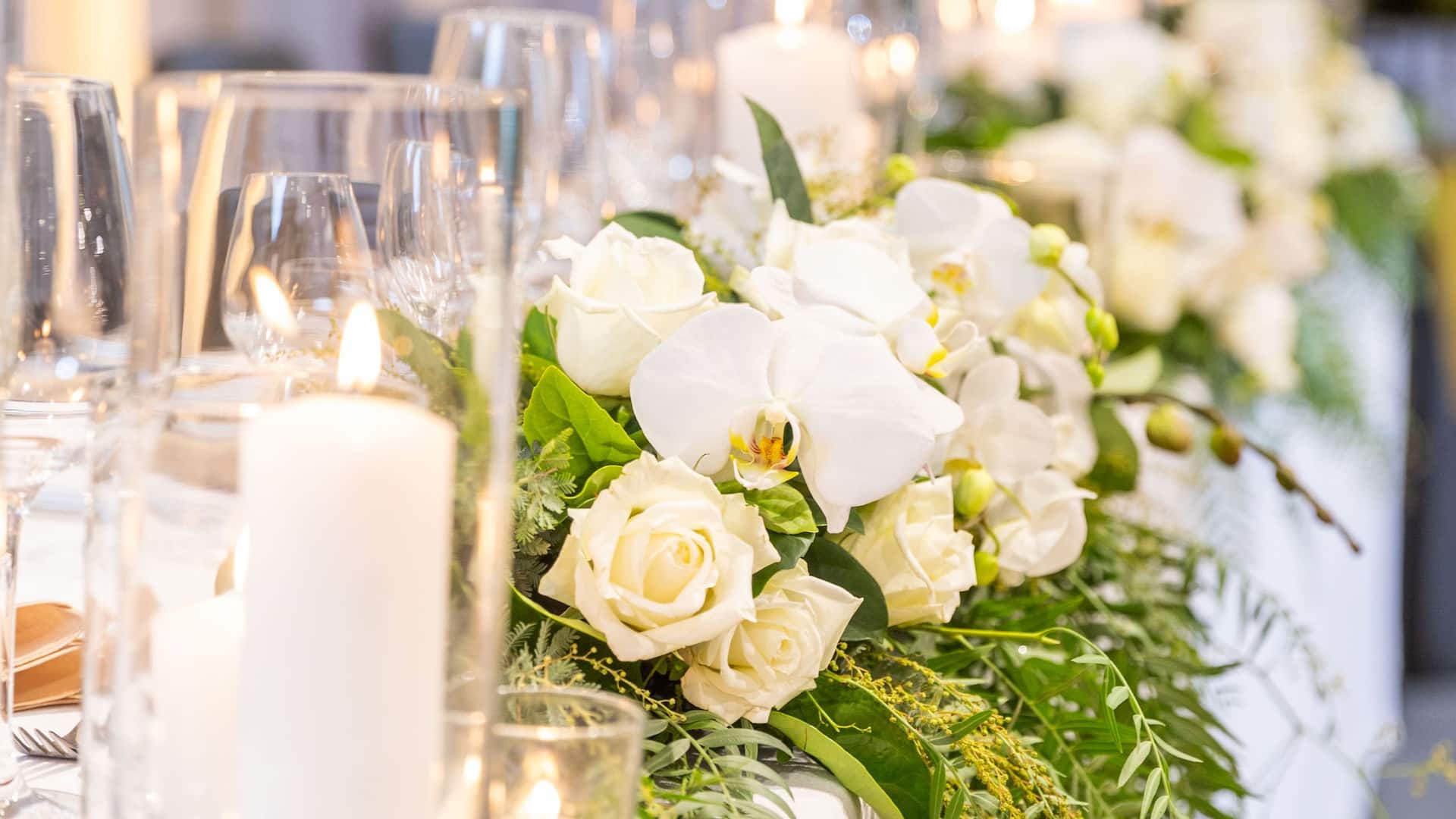 Hyatt Place Melbourne, Essendon Fields Wedding Bridal Table Candles