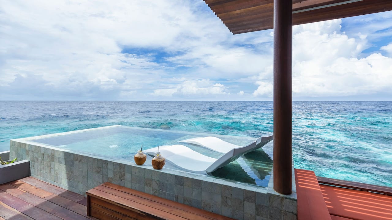 Best Luxury Maldives Resort Park Sunset Ocean Pool Villa 