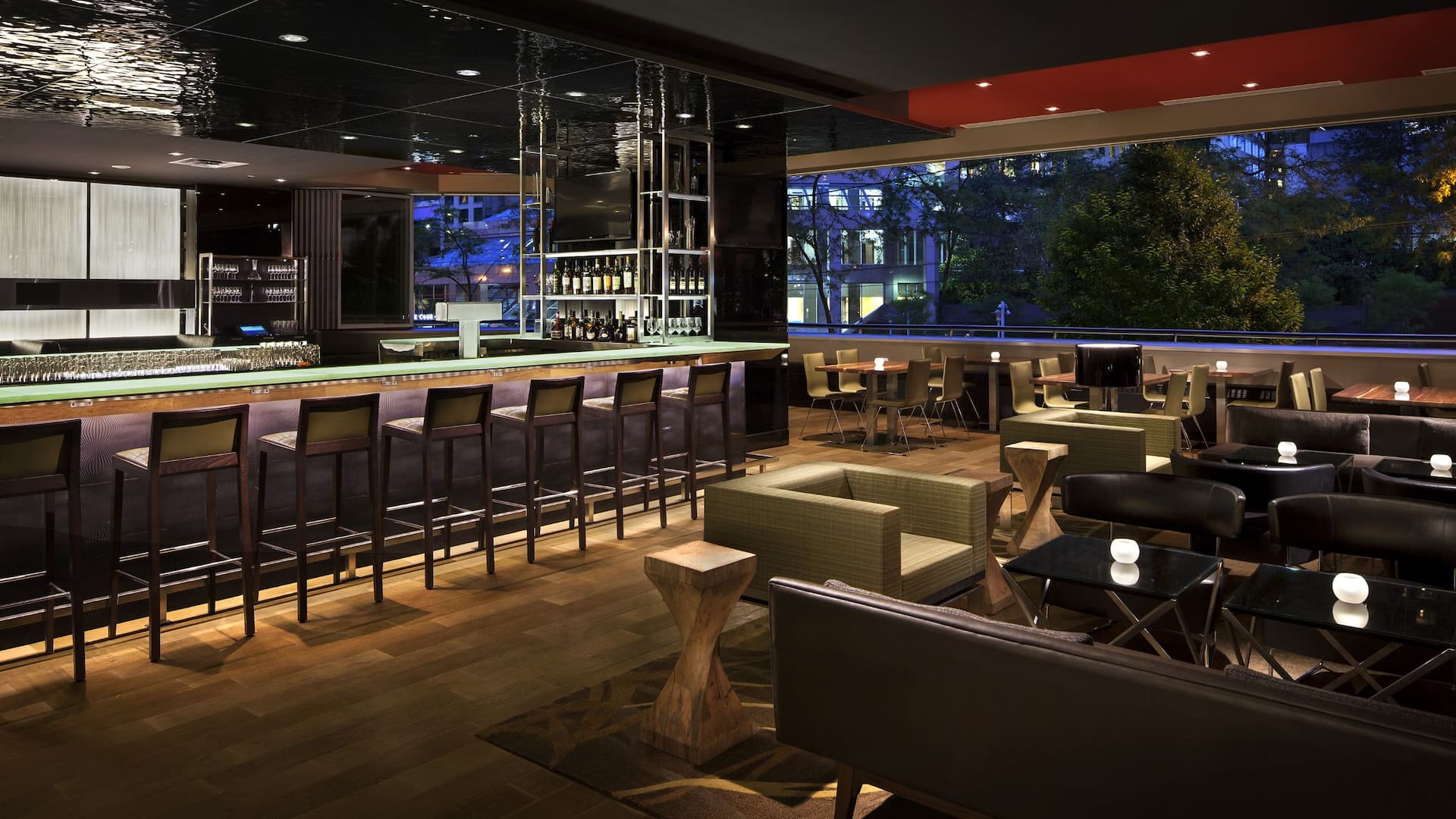 Hyatt Regency Vancouver Grain Tasting Bar Windows Open