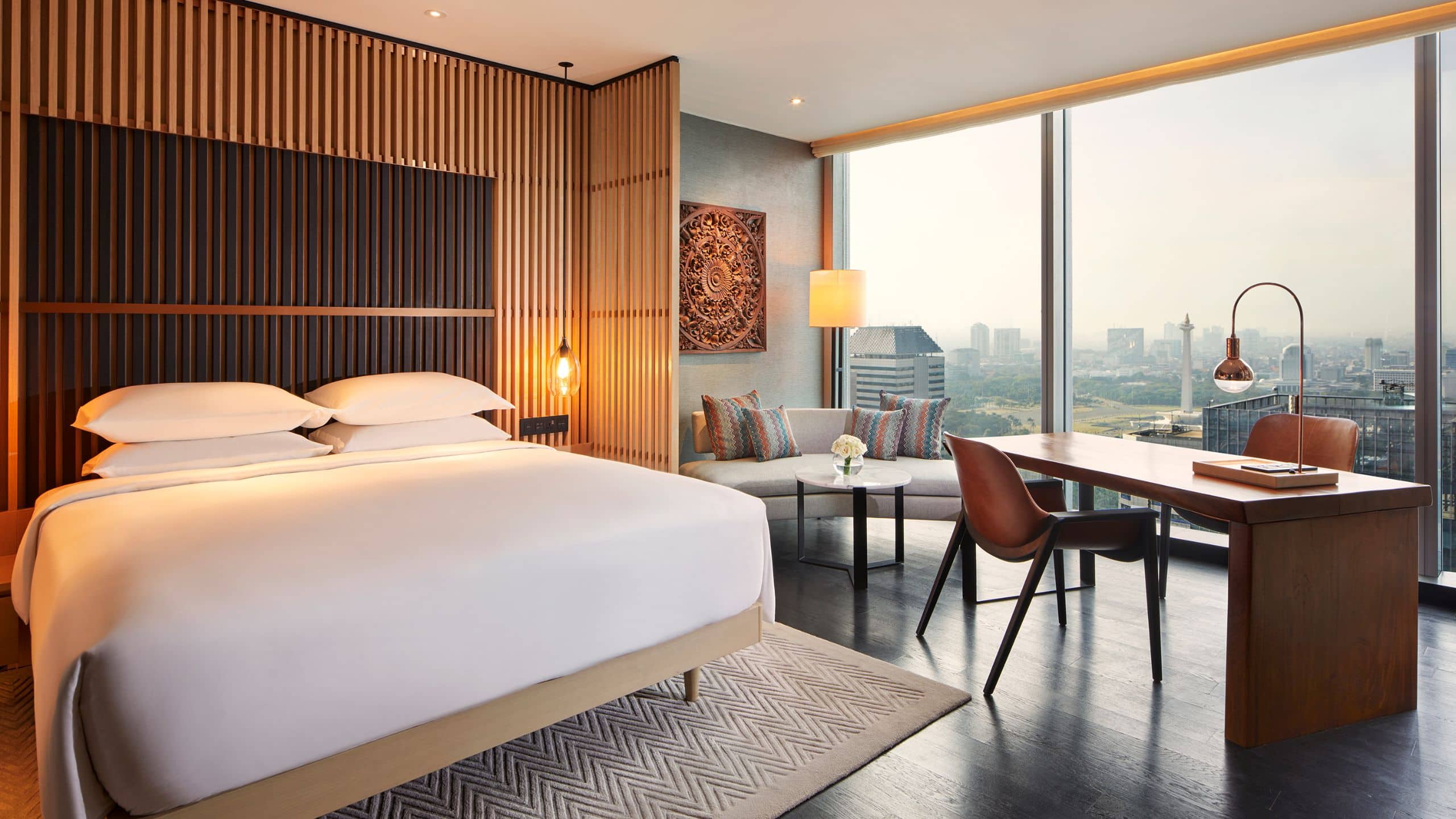1 of 3 Park Hyatt Jakarta Park Room Bedroom