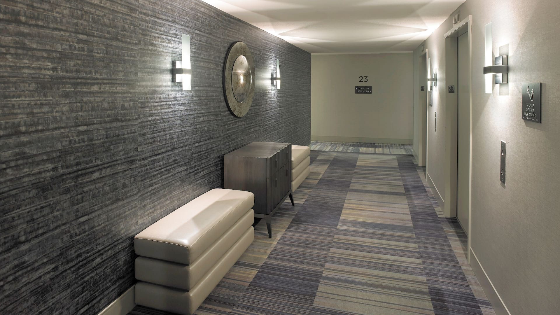 Hyatt Regency Rochester Guestroom Hallway