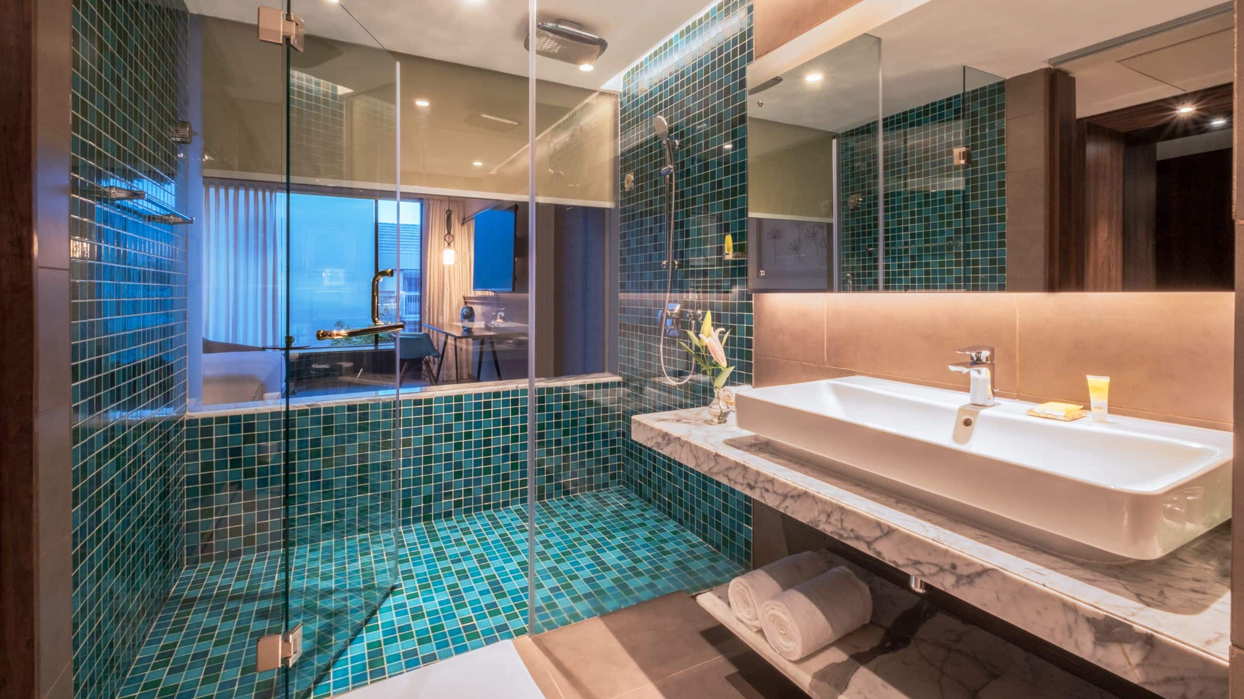 第 2，共 2 Hyatt Centric Candolim Goa Suite Bathroom