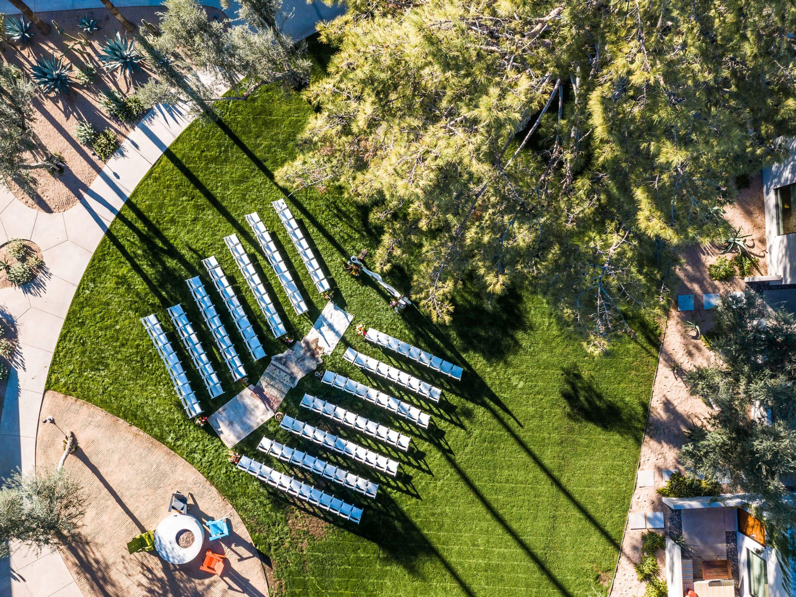 Andaz Scottsdale Resort & Bungalows Aerial Sonoran Lawn
