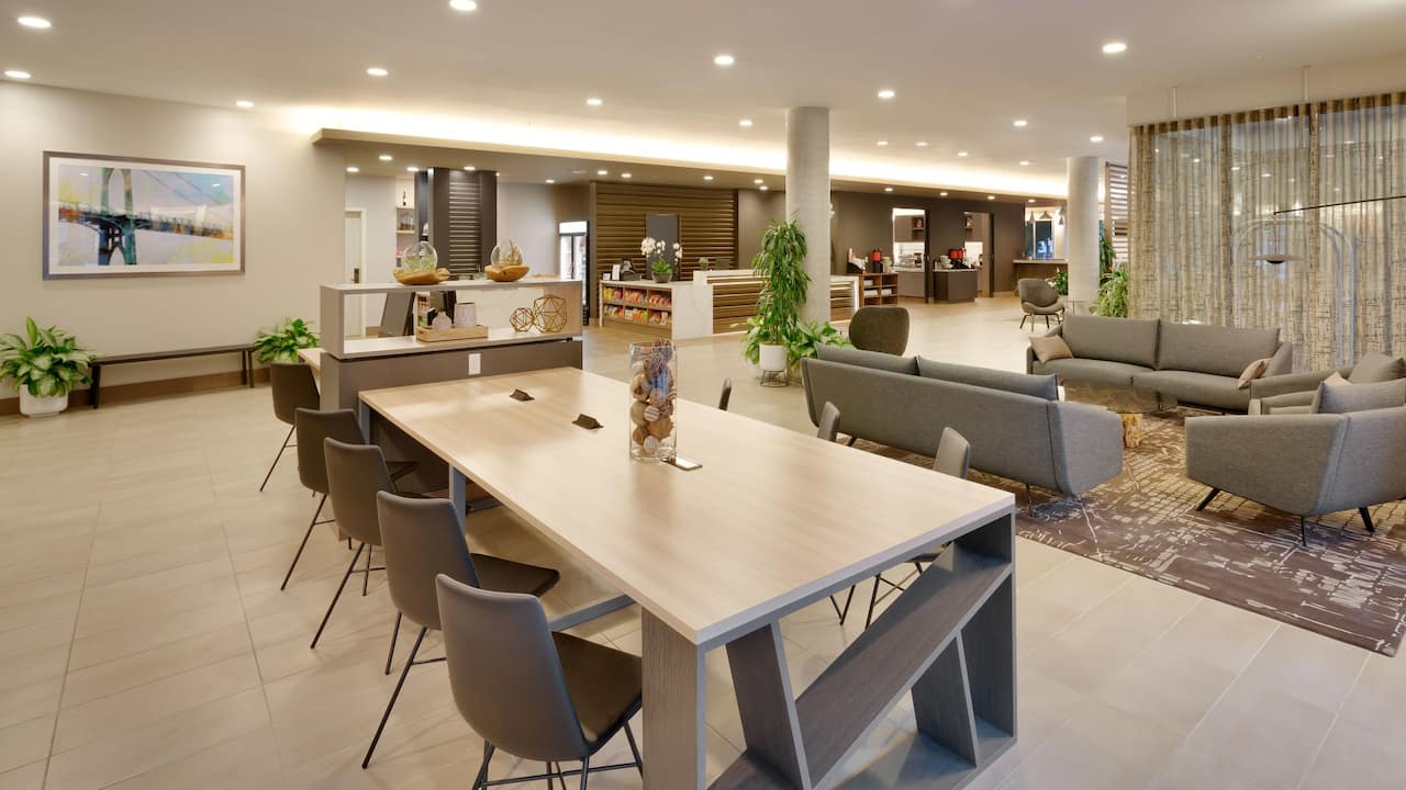 Hyatt House Portland Downtown Lobby Business Center with Free WIFI located near OHSU