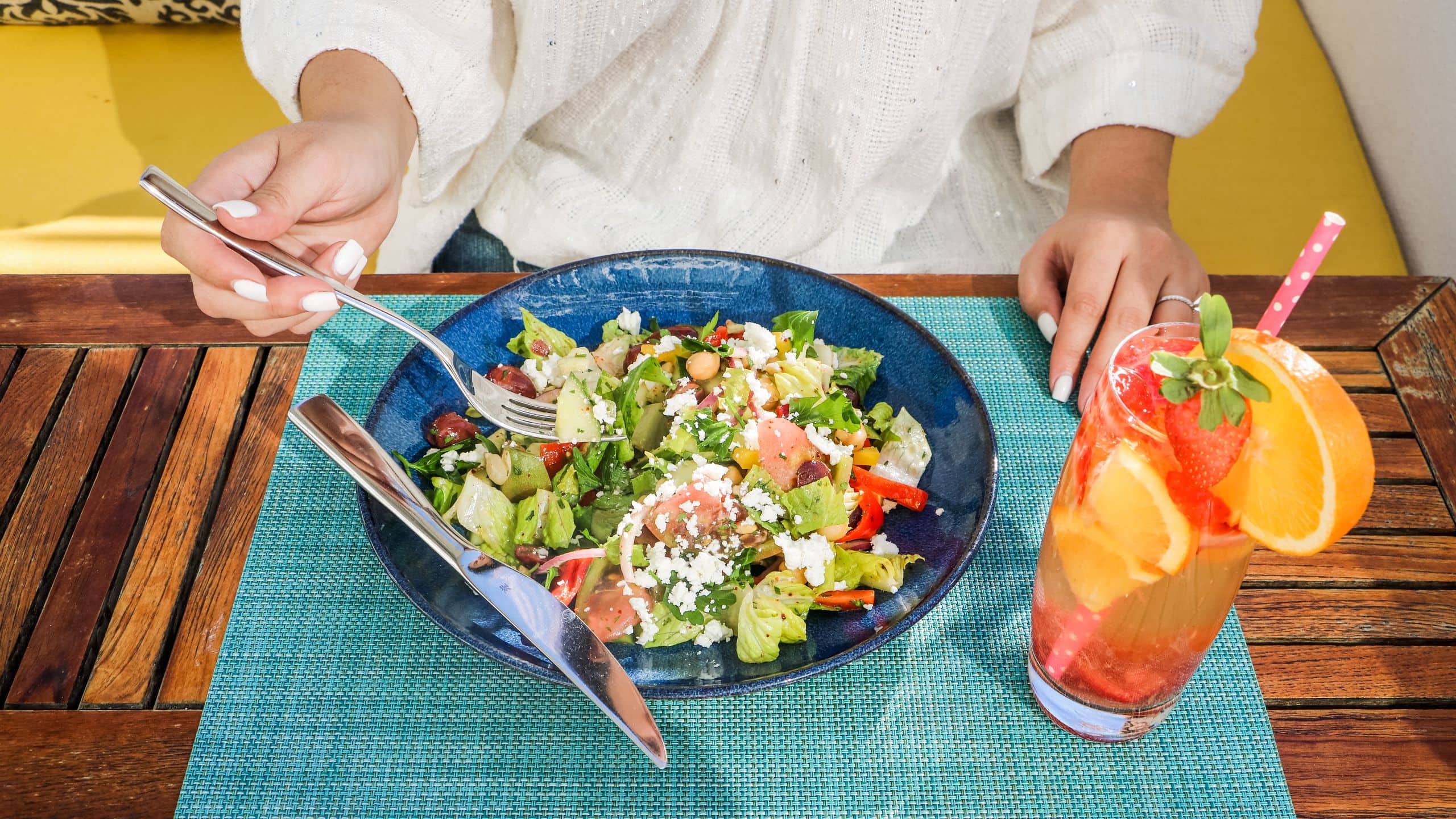 Hyatt Centric South Beach Miami Deck Sixteen Salad