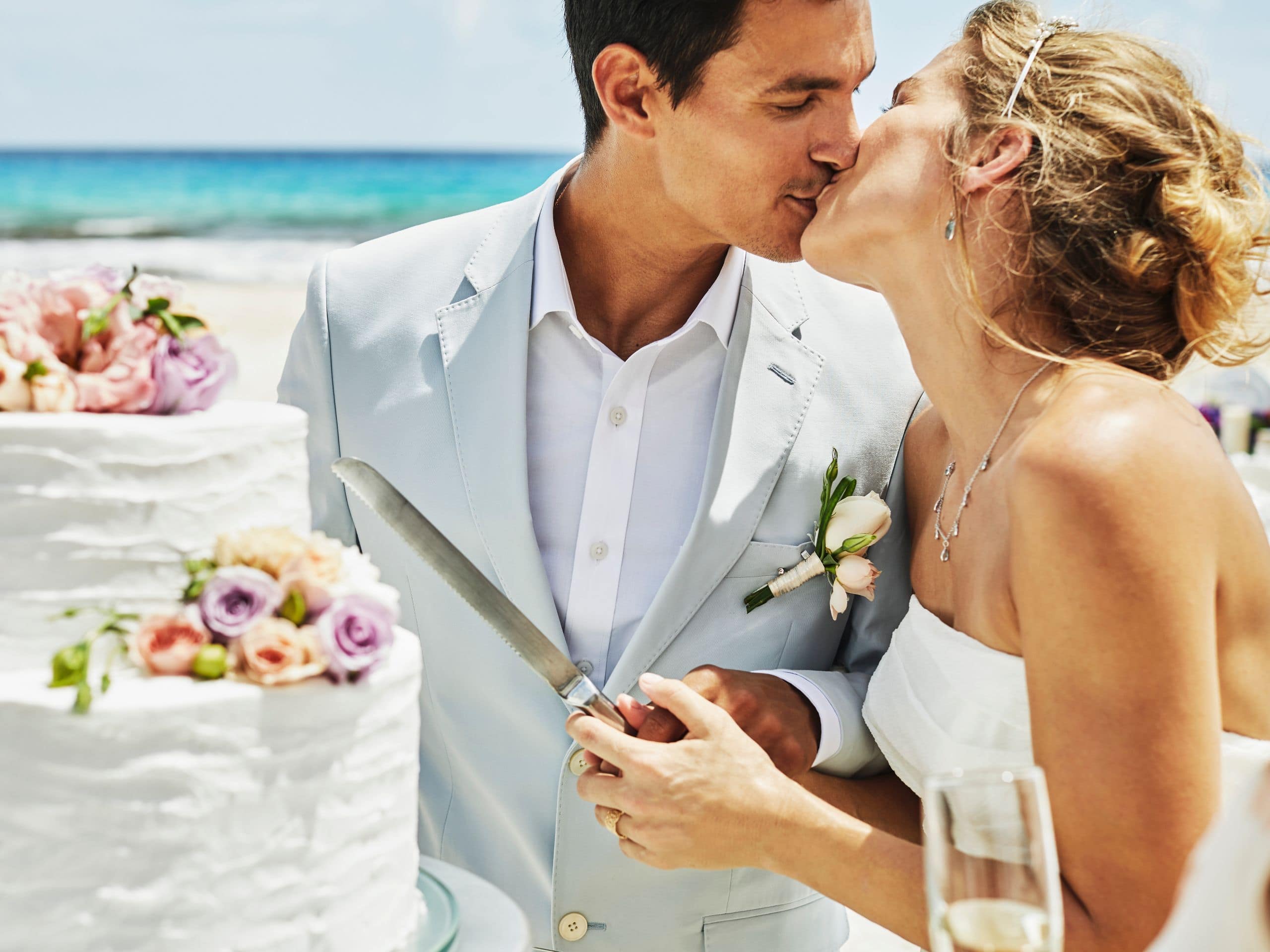 Hyatt Zilara Cancun Beach Wedding Cake