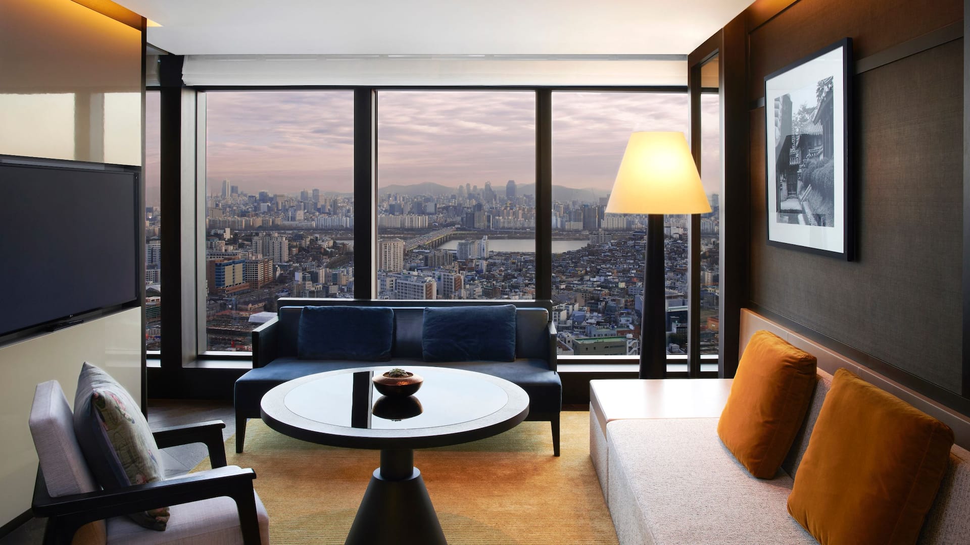 1 of 5 Executive Suite Living Room Sunset at Grand Hyatt Seoul