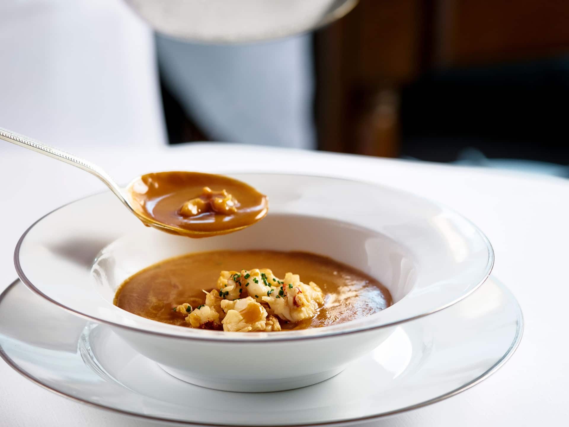 Hyatt Regency Hong Kong, Tsim Sha Tsui Hugos Lobster Bisque Tableside Cooking