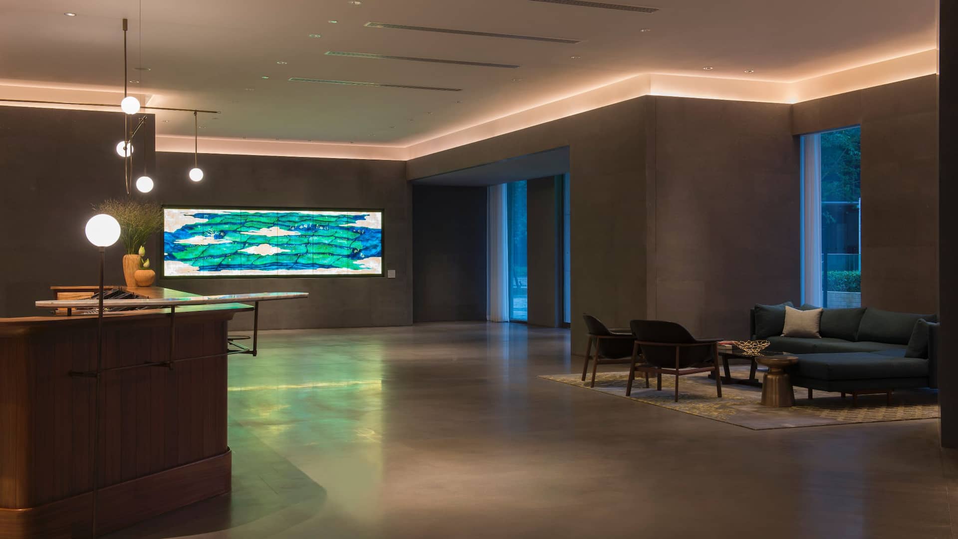 Spacious Lobby Reception