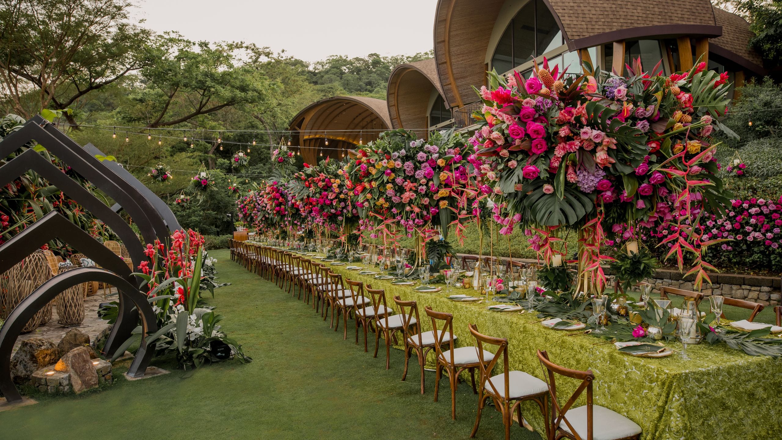 Andaz Costa Rica Resort at Peninsula Papagayo Floral Event Gala Dinner Jardin