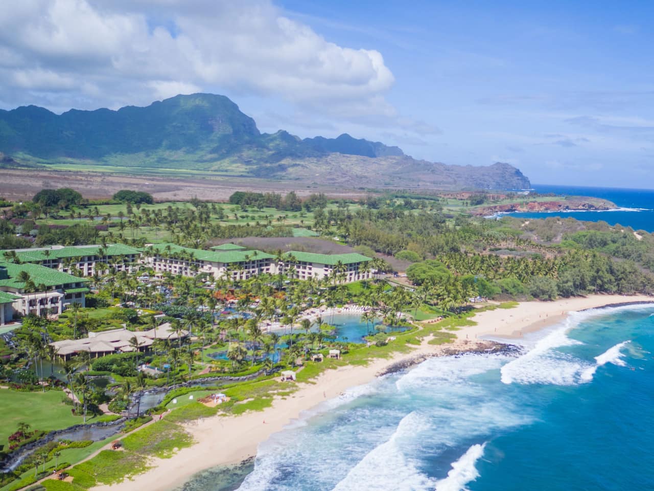 Grand Hyatt Kauai aerial Grand Hyatt Kauai Resort & Spa