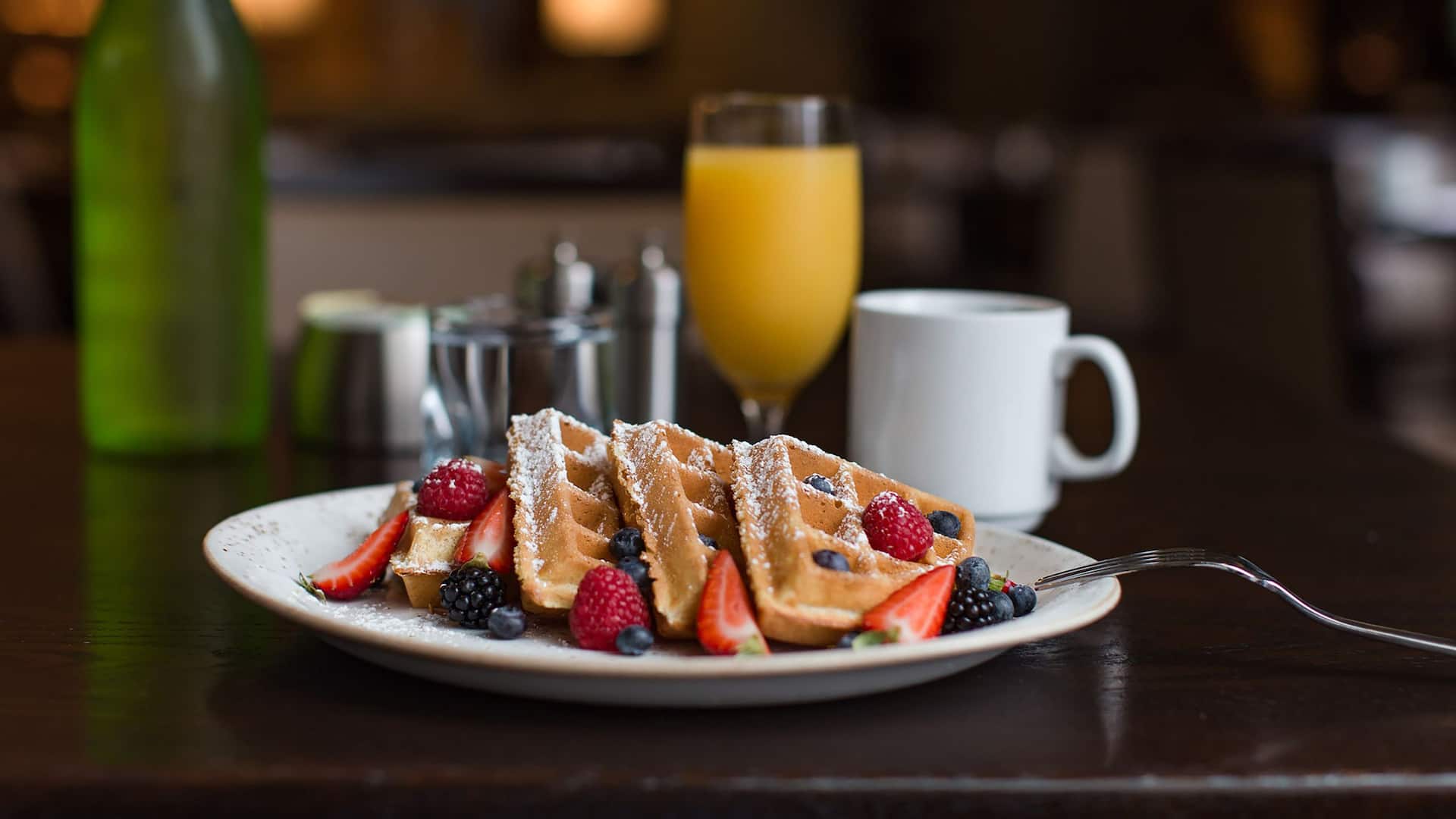 Hyatt Regency Bellevue on Seattle's Eastside Waffle and Berries