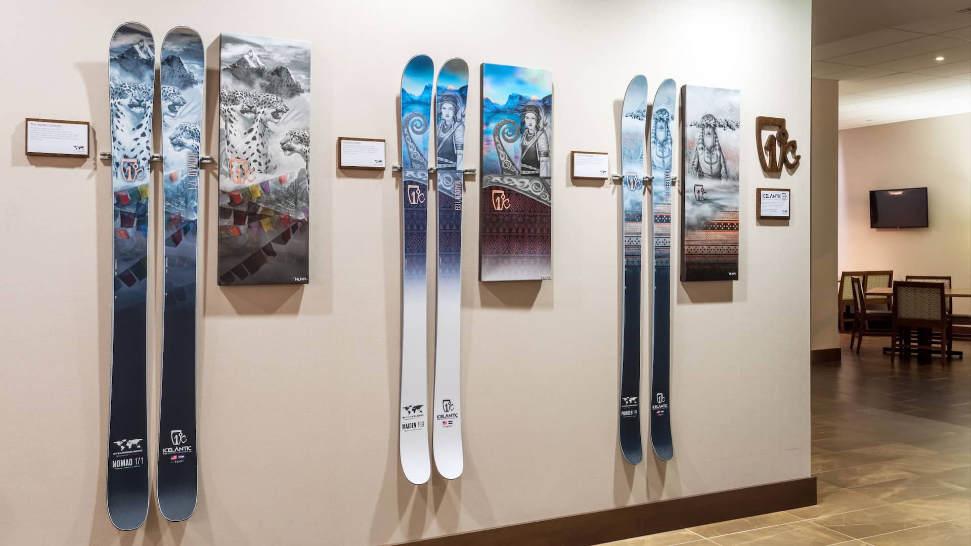 Hyatt Place Denver/Downtown Lobby Ski Art