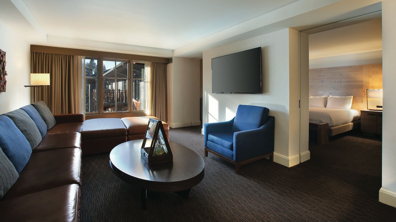 Hyatt Regency Lake Tahoe Resort Spa and Casino One Bedroom Suite Living Room