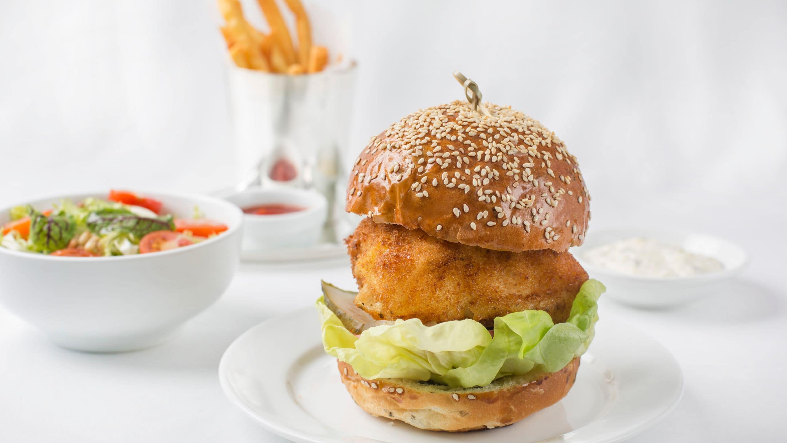 Park Hyatt Beijing Alaskan Cod Fish Burger