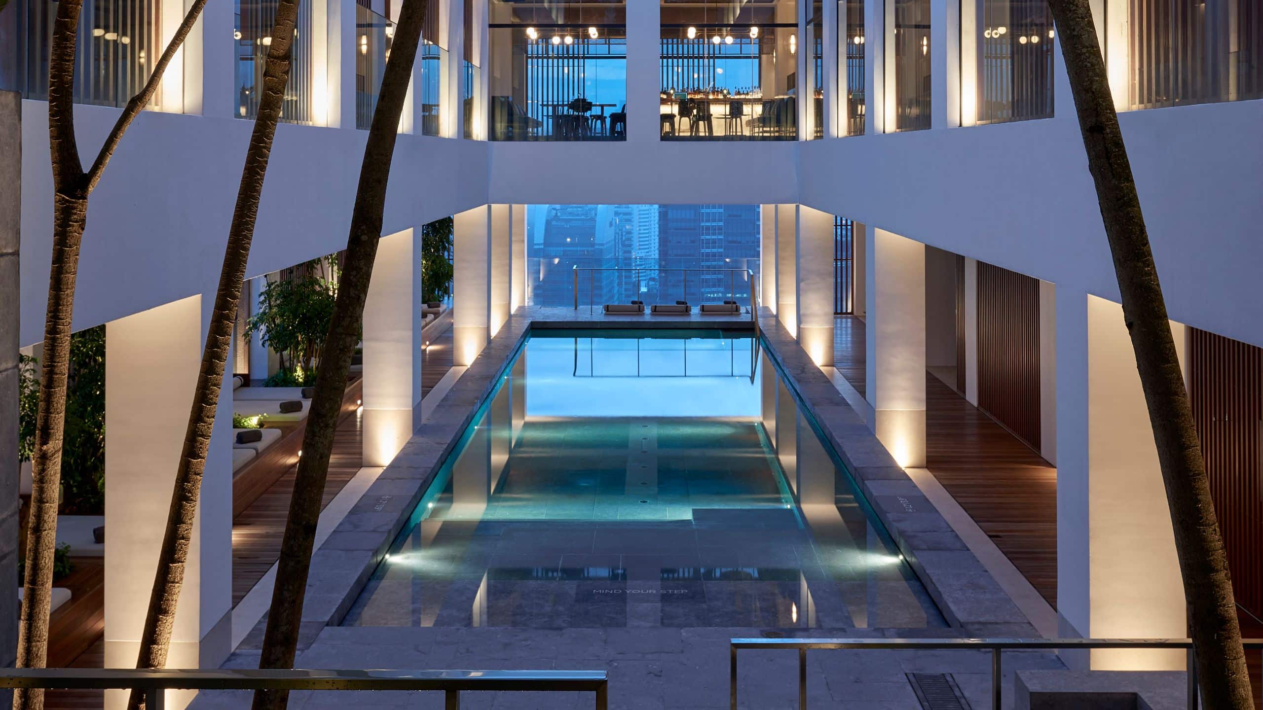 Alila Bangsar Kuala Lumpur Swimming Pool Evening