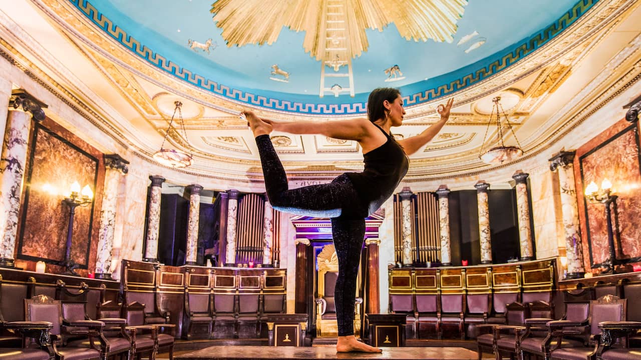 Yoga at Masonic Temple at Andaz London Liverpool Street