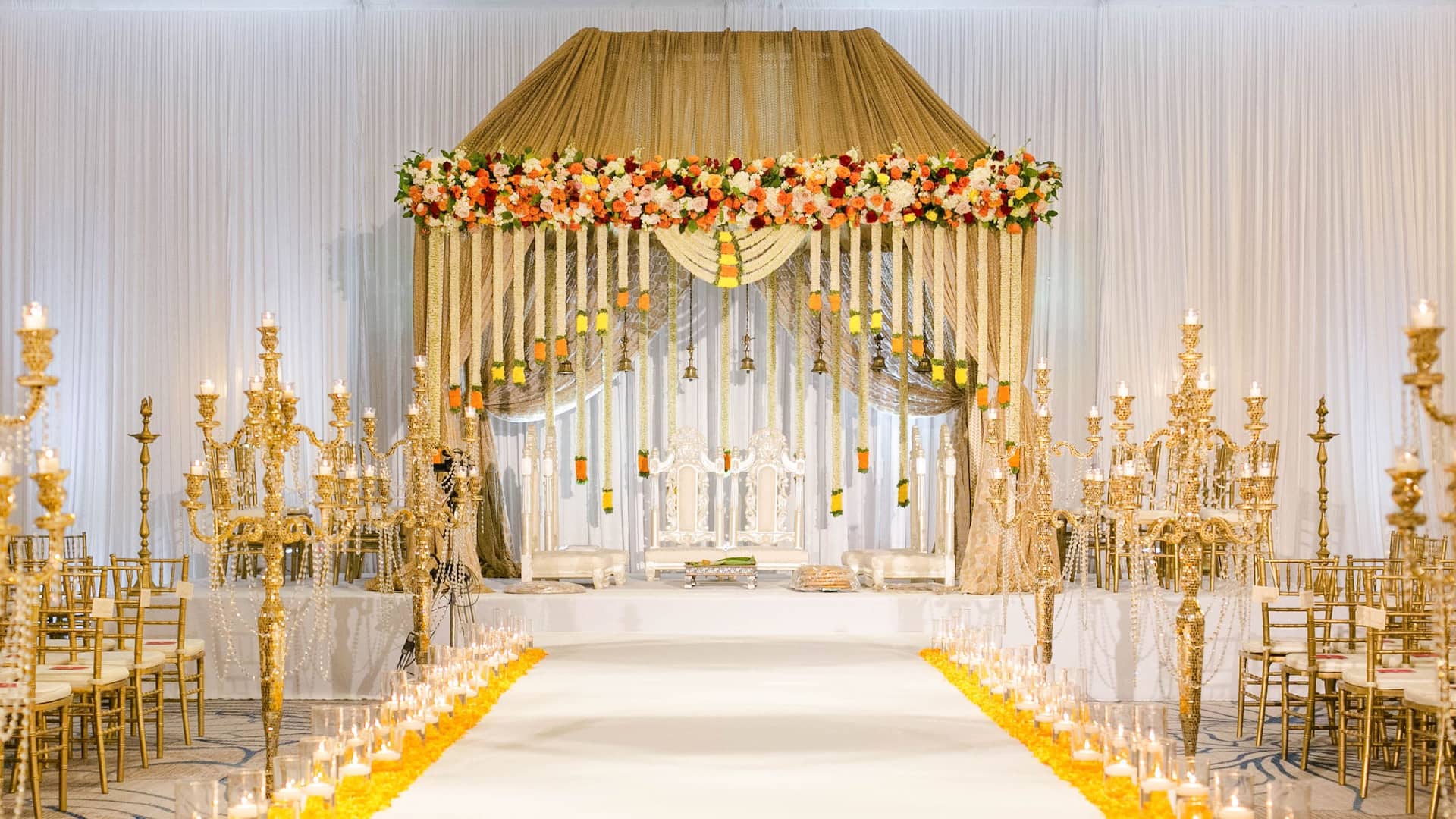 Hyatt Regency Coconut Point Resort and Spa Indian Wedding Aisle
