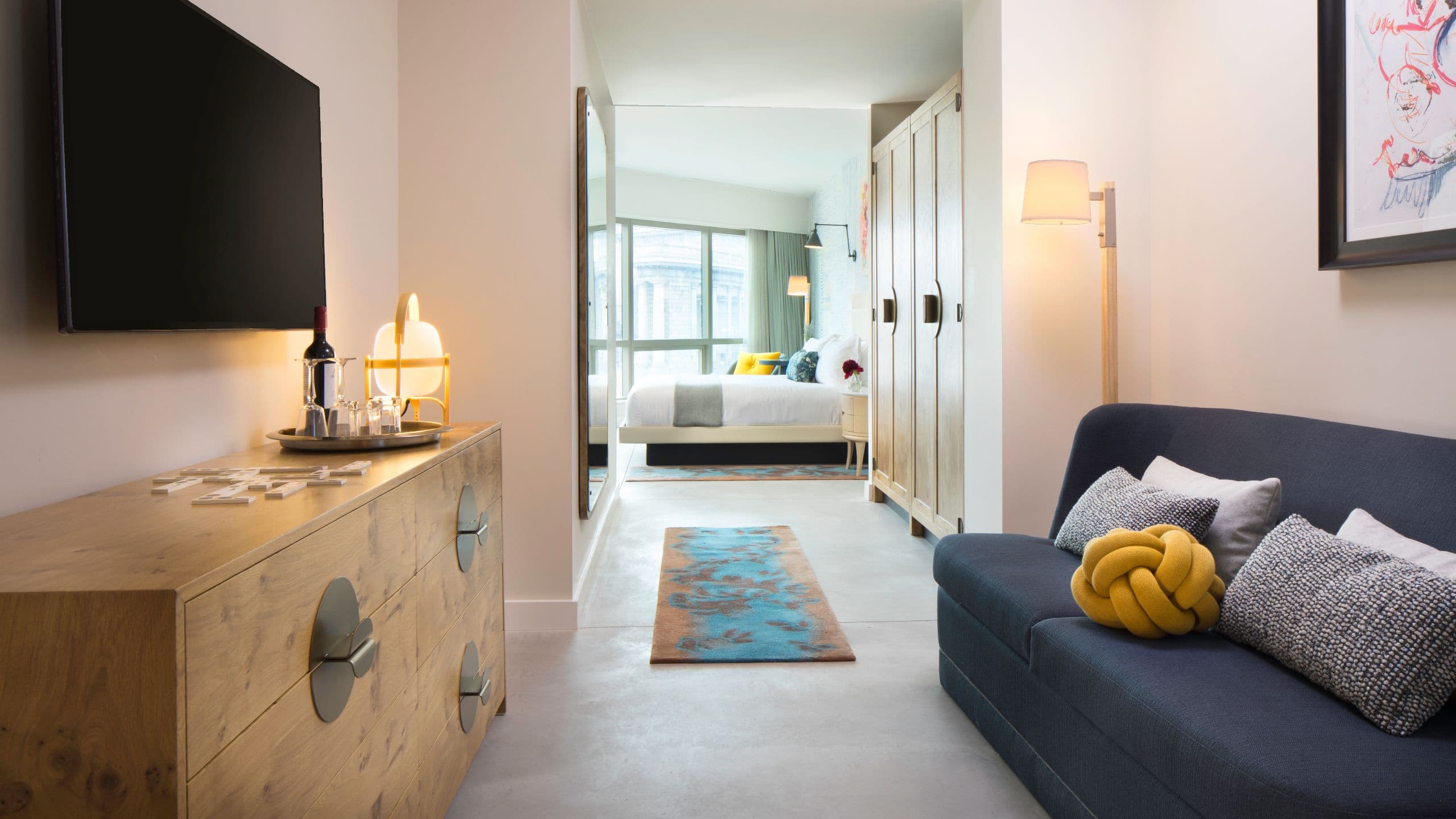 1/2 Hotel 50 Bowery Kindred Suite Guestroom