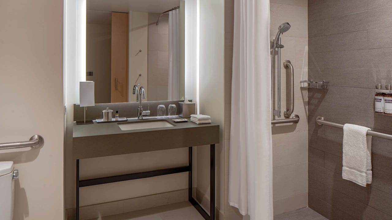 Hyatt Regency Seattle ADA Bath Roll-In Shower