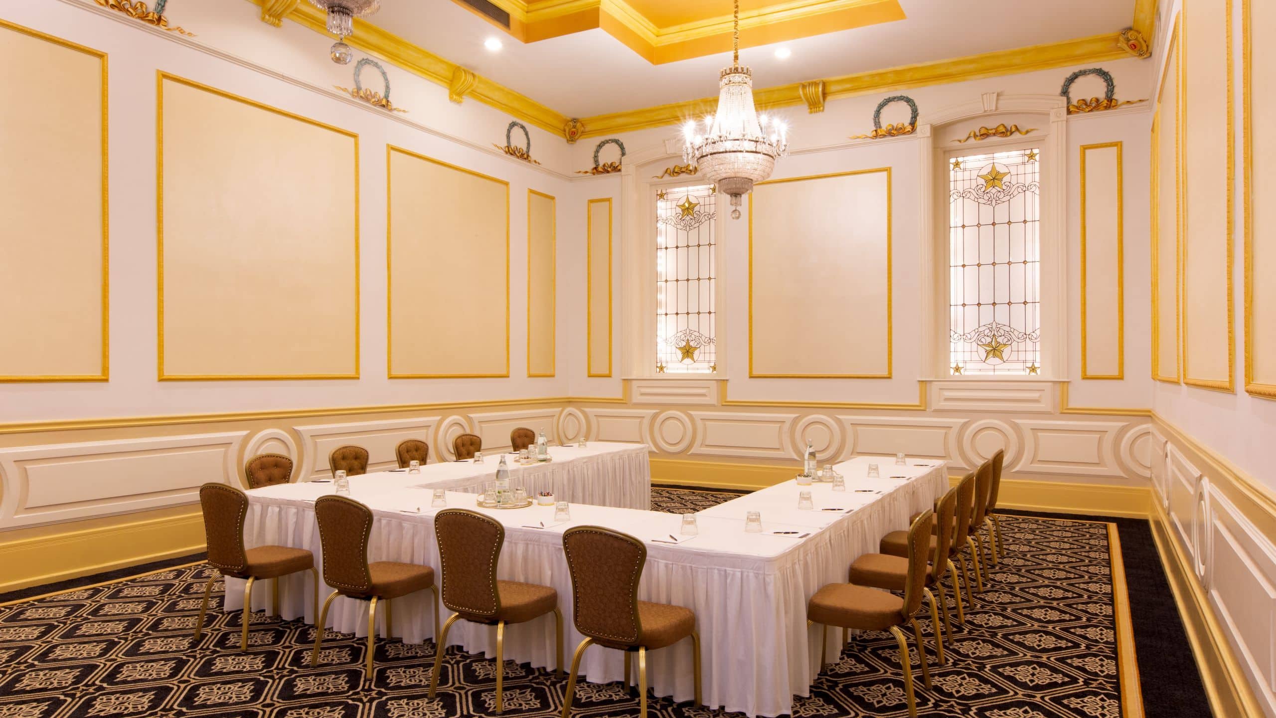 1 of 2 The Driskill Crystal Room Ushape Setup