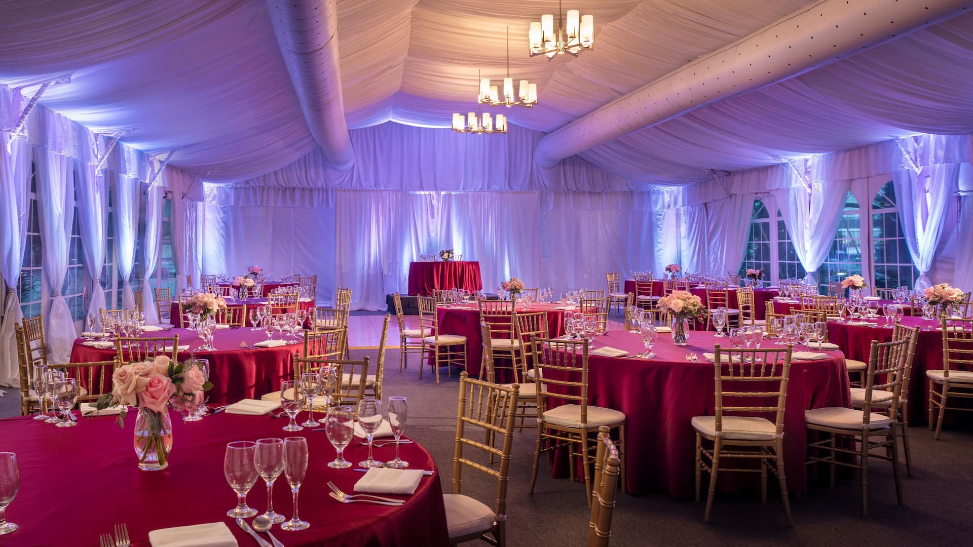 1 of 1 Hyatt Regency Lisle near Naperville Pavillion Wedding Setup