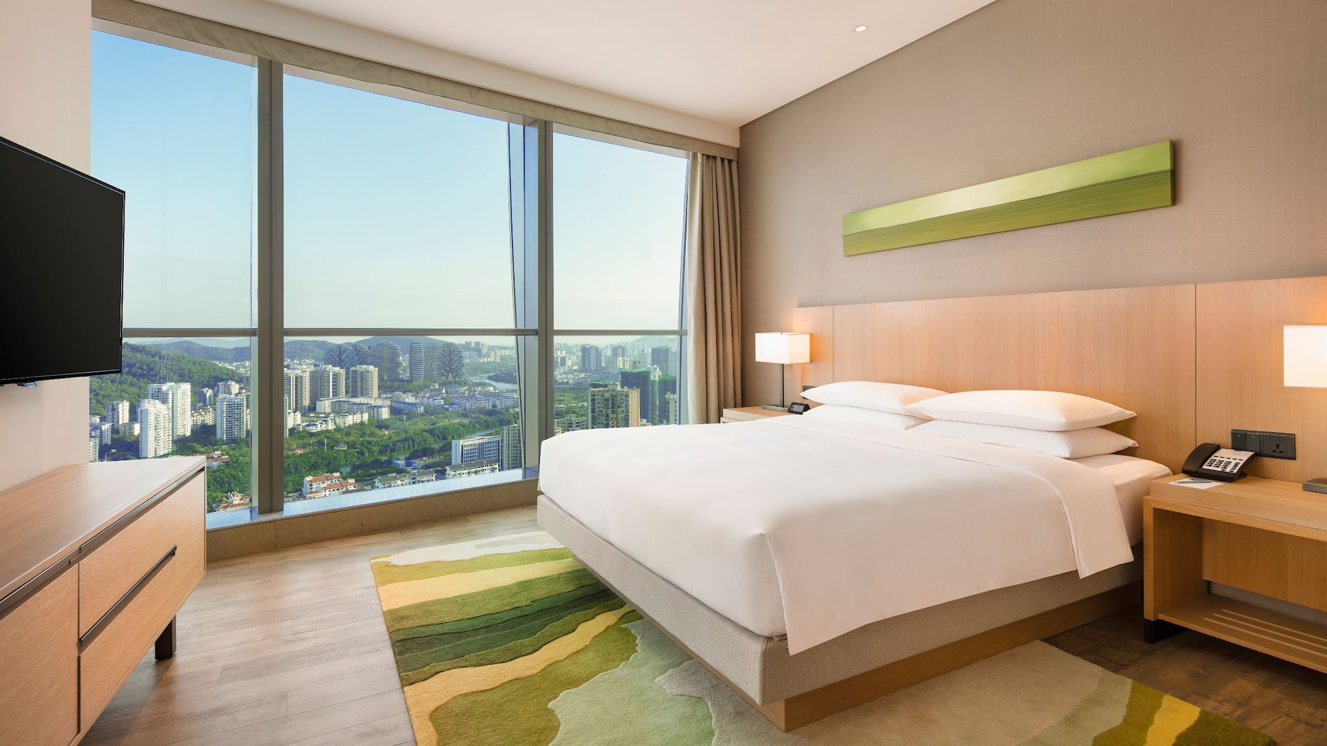 Hyatt Place Sanya City Center King Suite Bedroom