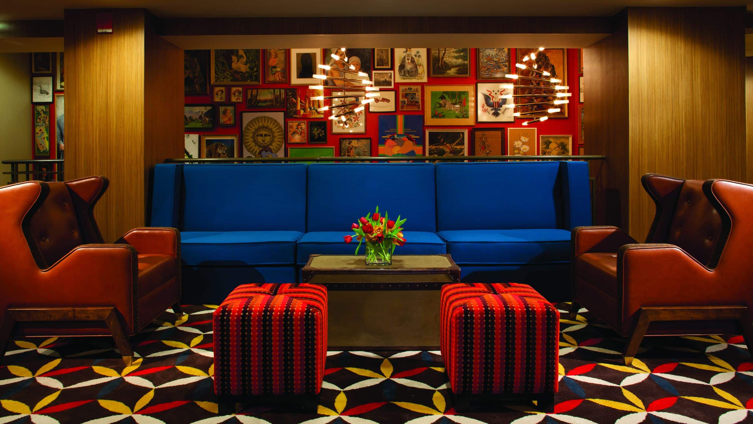 Hotel Lincoln Lobby Couch