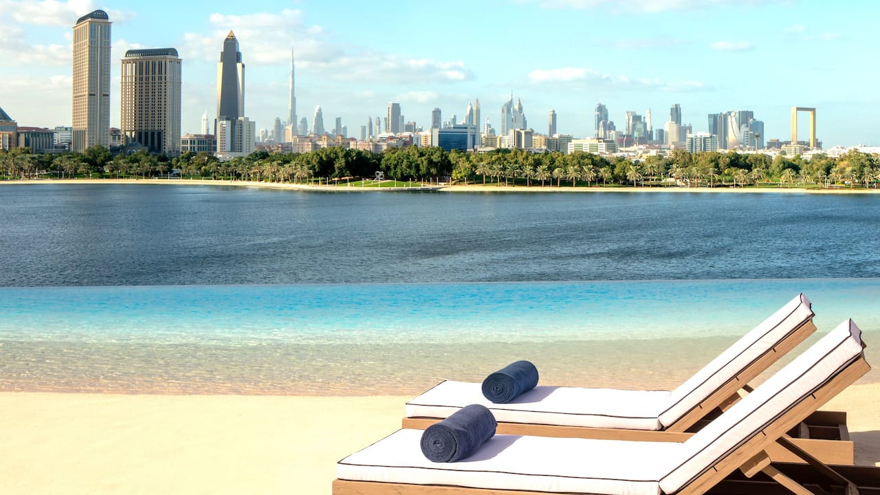 Experience the Lagoon Beach by Twiggy, an oasis in the heart of Park Hyatt Dubai