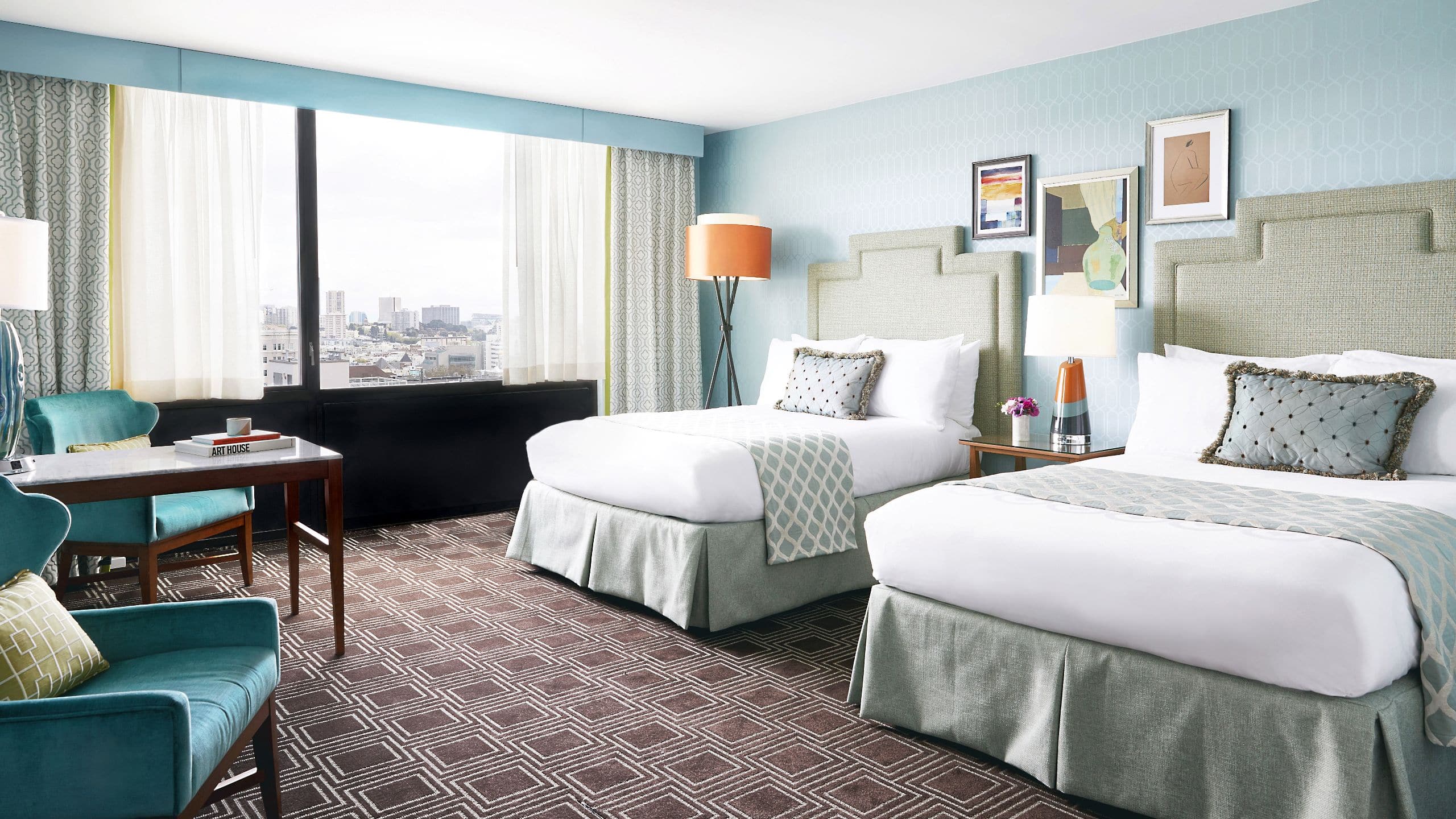 The Laurel Inn Guest Room Two Beds