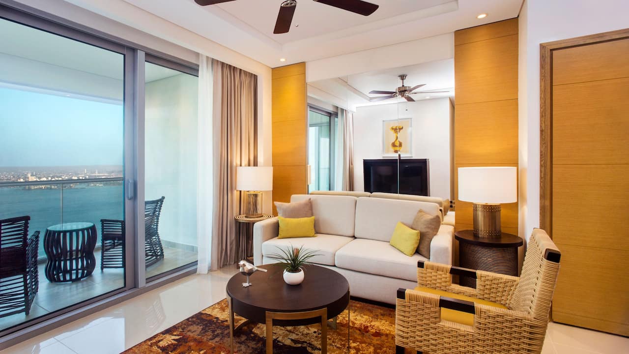 one bedroom living room at cartagena residence