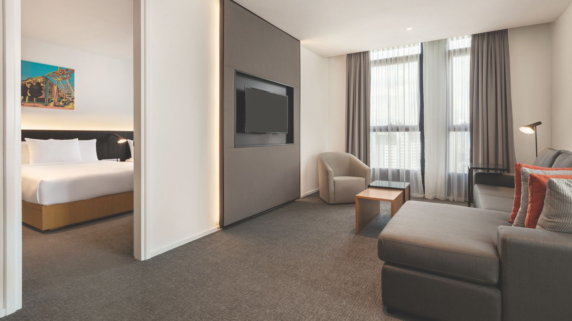 Hyatt House Kuala Lumpur, Mont Kiara Two Queen Suite Living Area