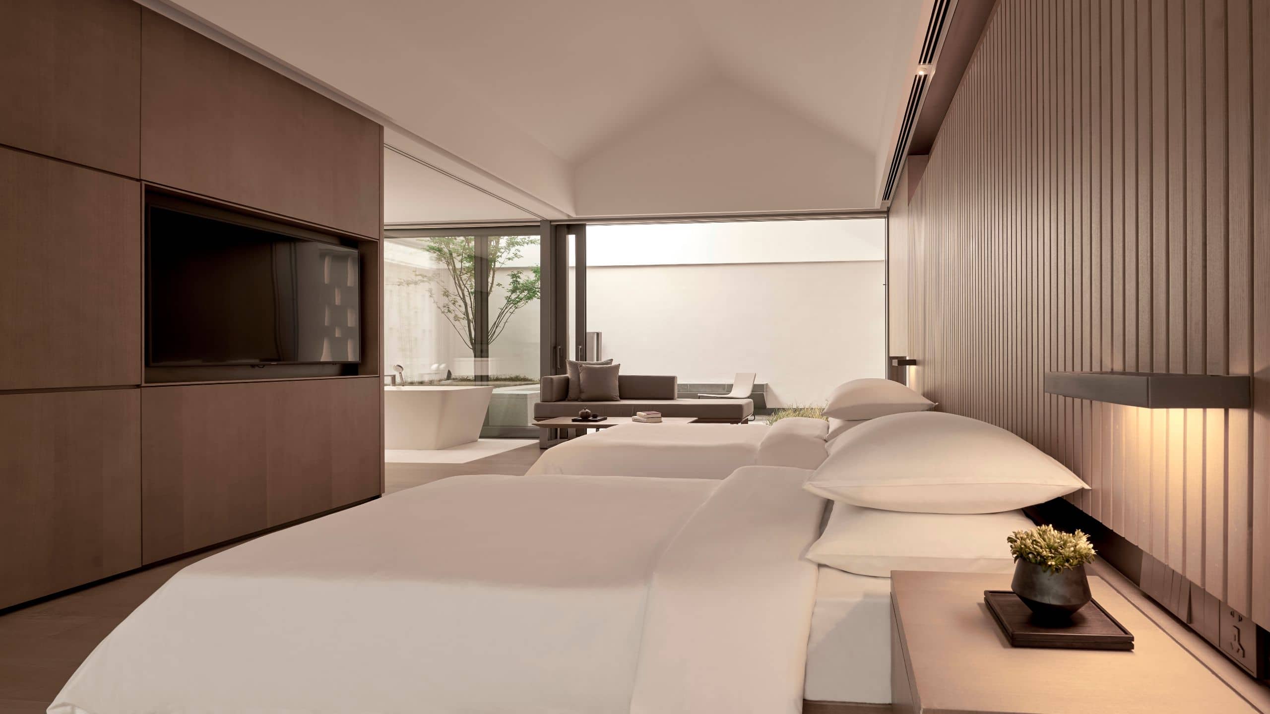 Alila Wuzhen Loft Suite Bedroom Twin