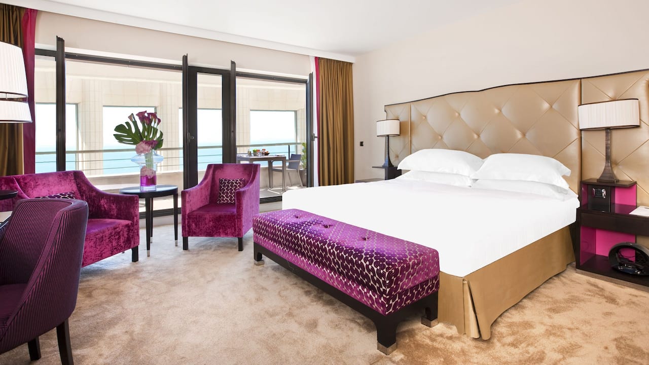 1 King Bed Deluxe Partial Sea View at Hotel Hyatt Regency Nice Palais De La Méditerranée