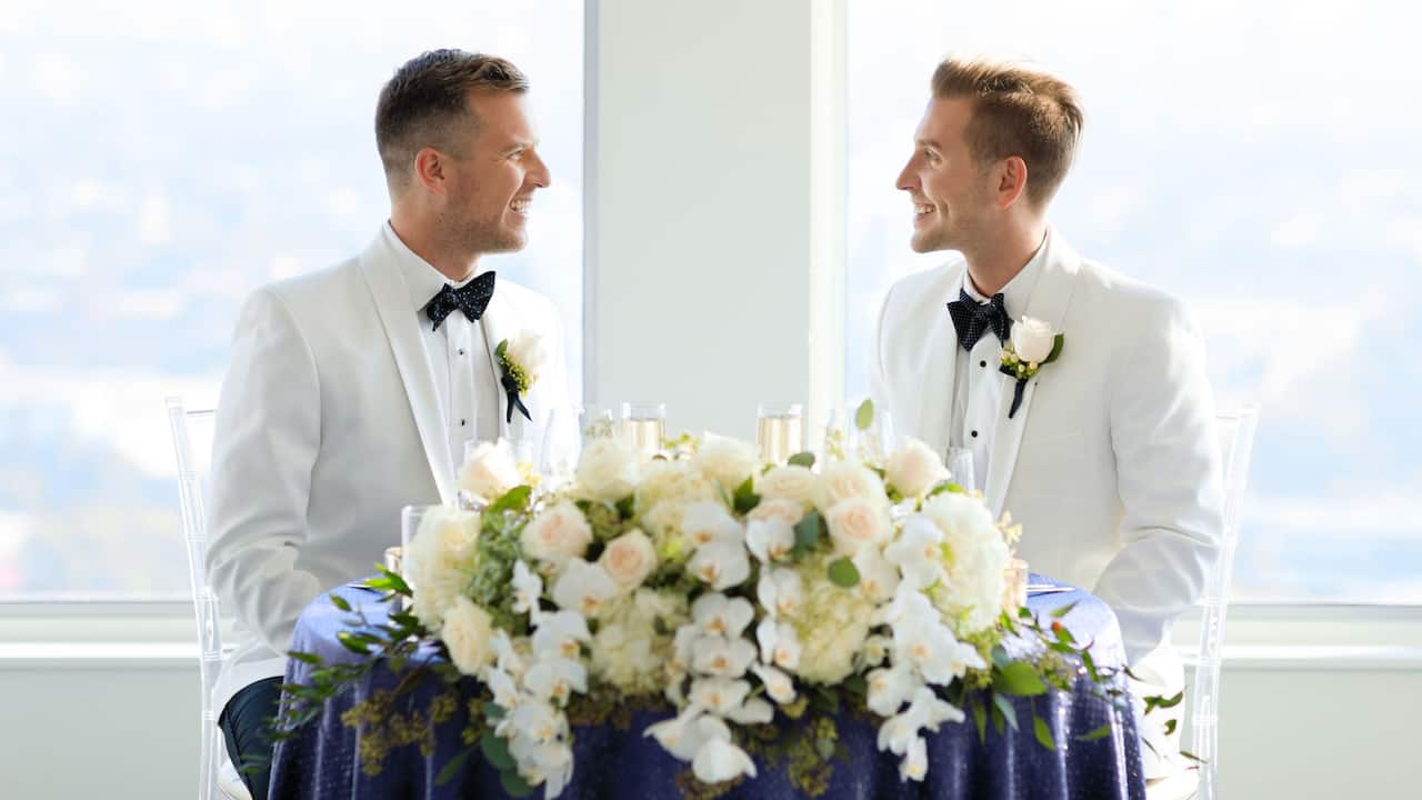LGBTQ Wedding Couple Reception