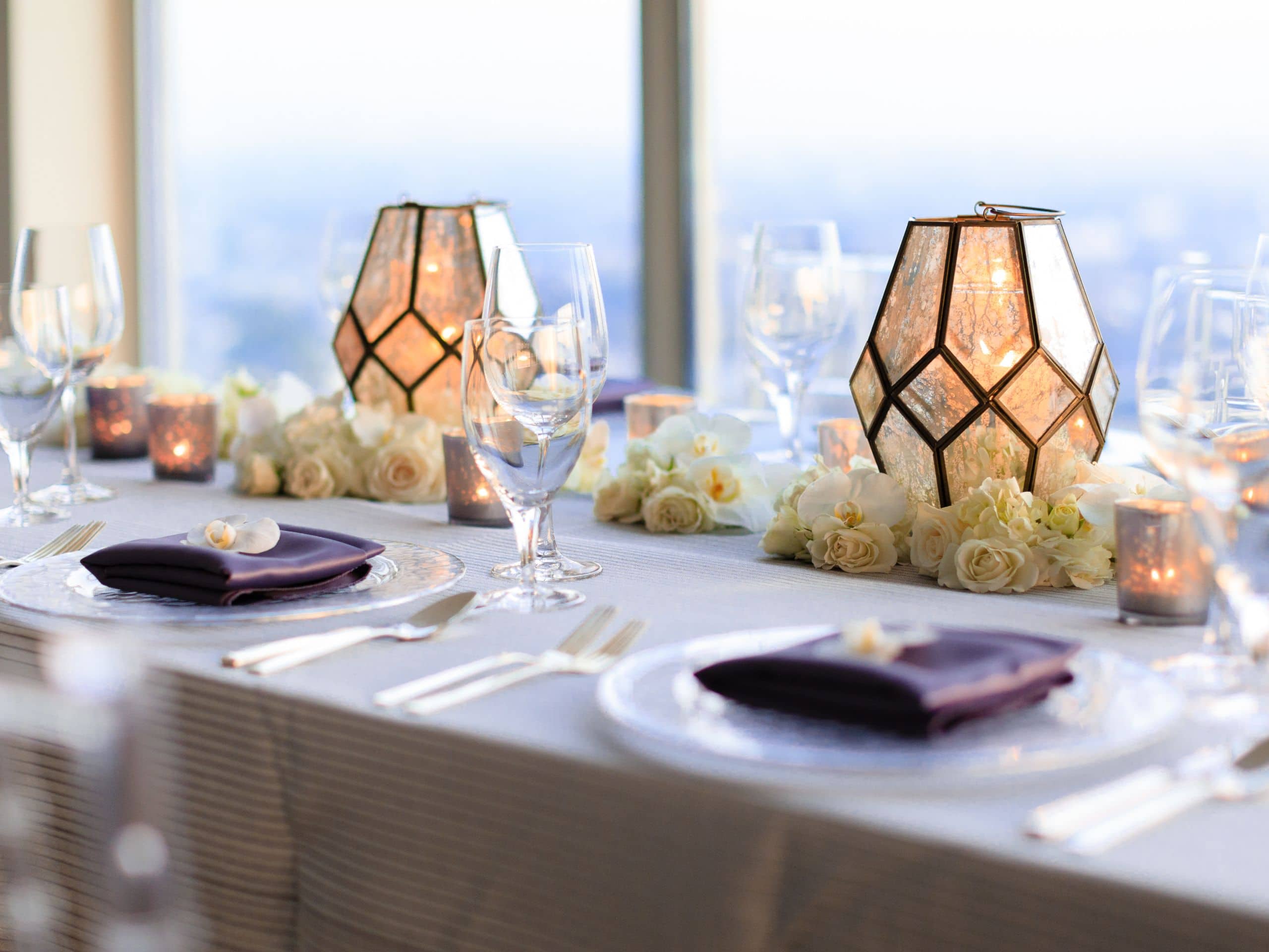 Andaz West Hollywood Wedding Reception Table