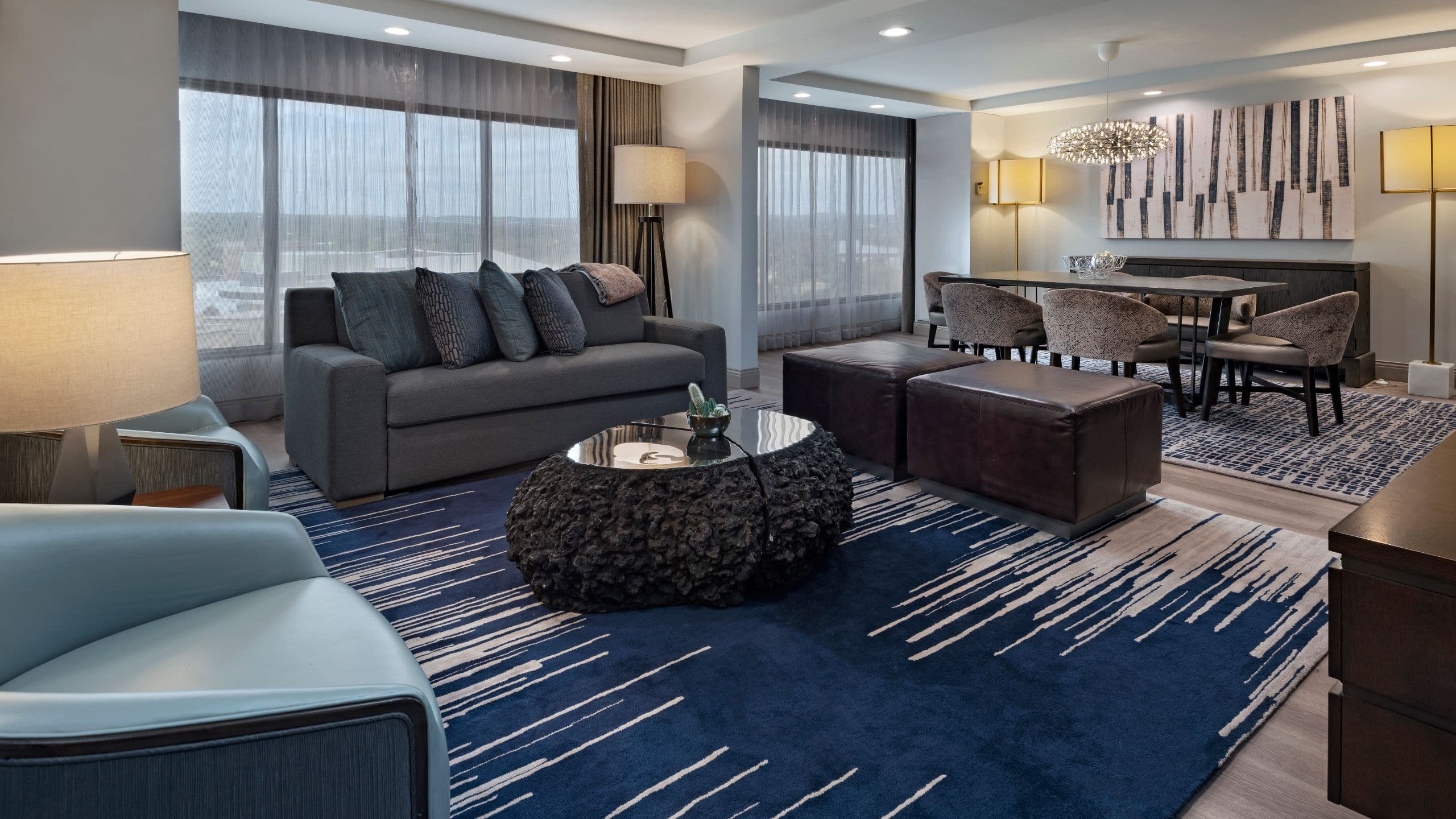 Hyatt Regency Austin Deluxe Suite Living Area