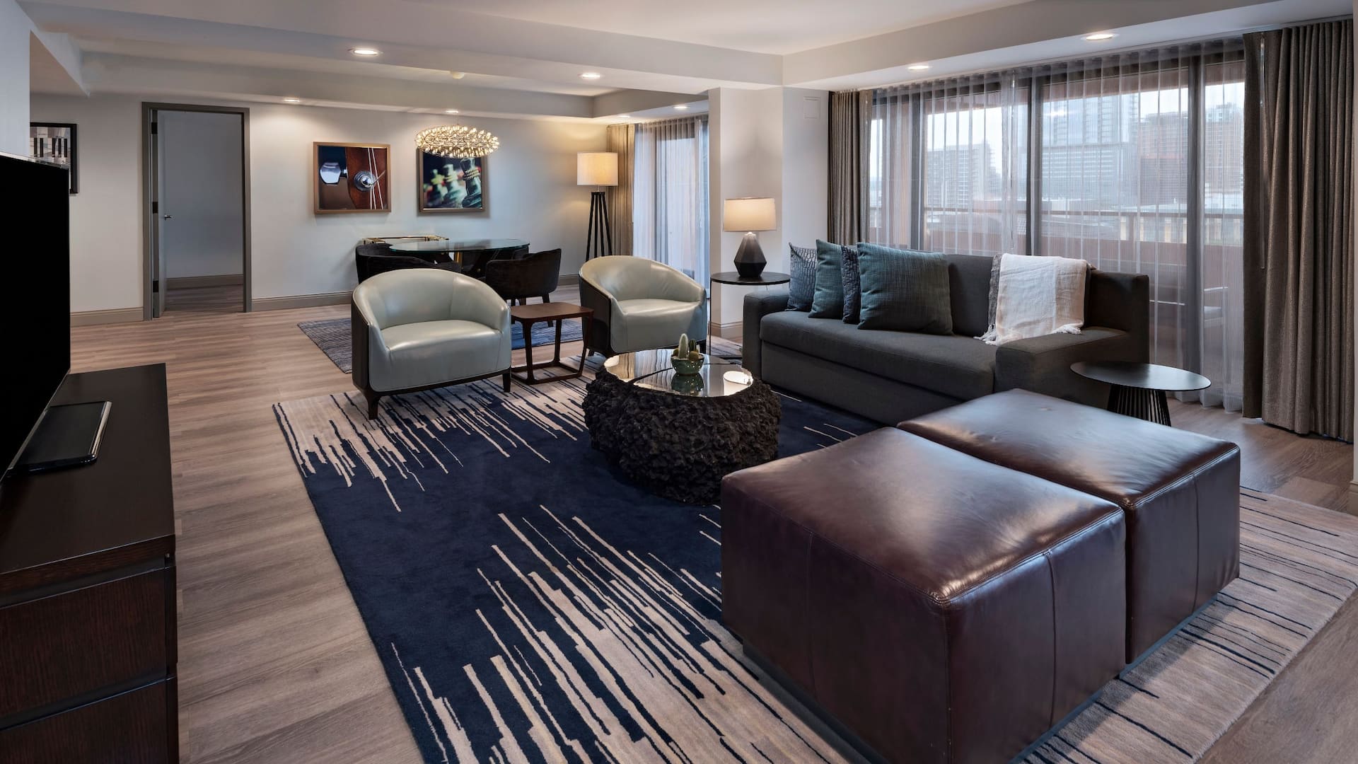 Hyatt Regency Austin Presidential Suite Living Area
