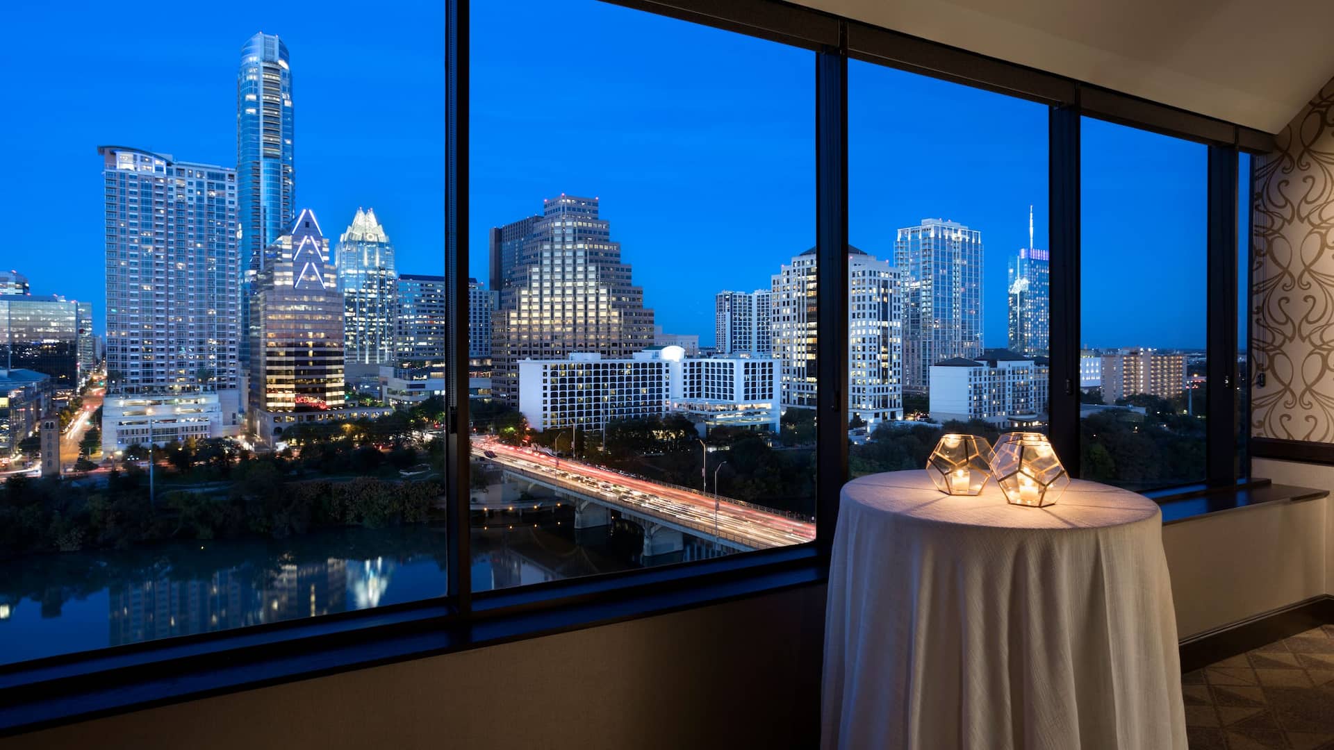 Hyatt Regency Austin Foothills Ballroom Night