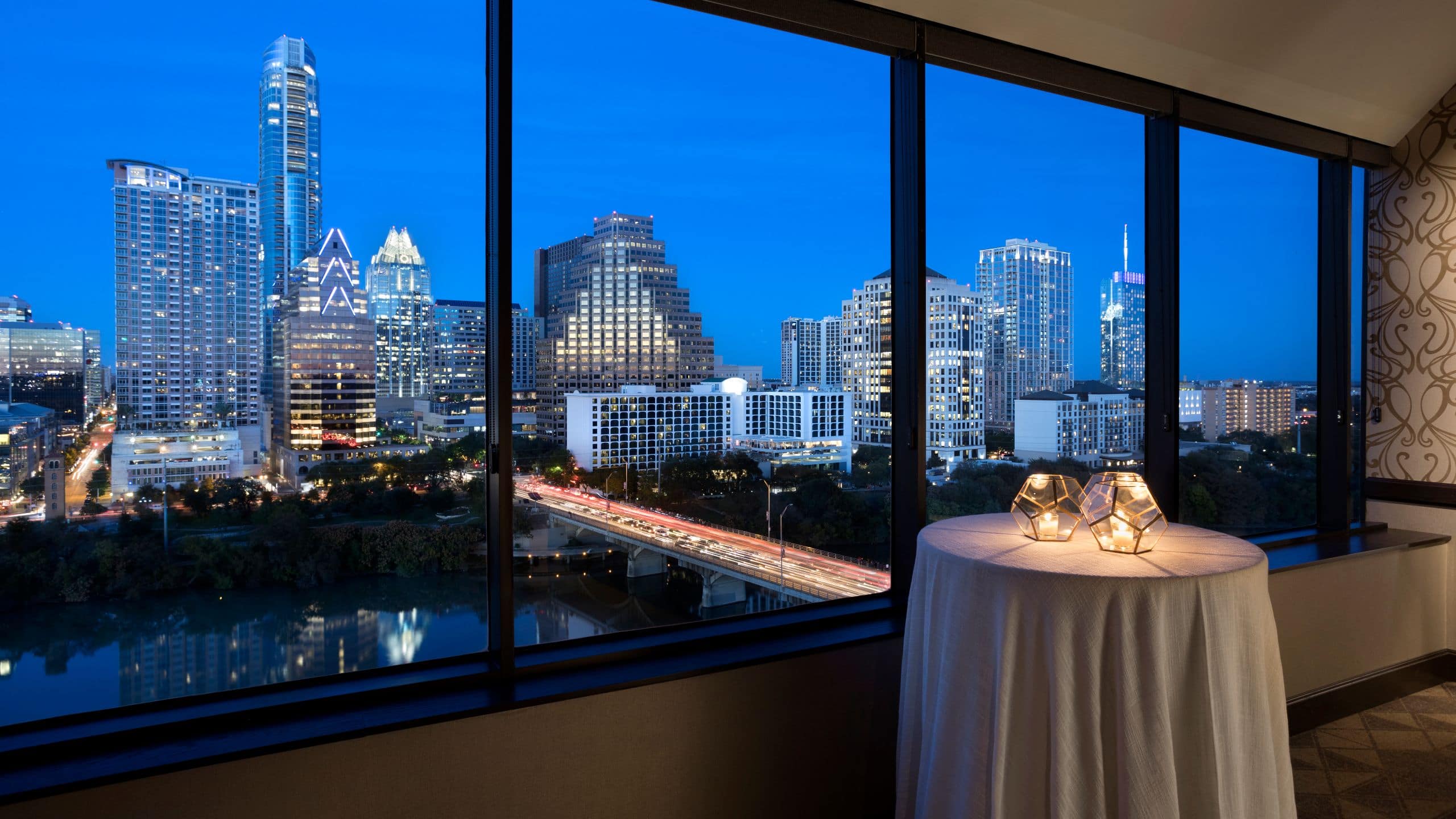 Hyatt Regency Austin Foothills Ballroom Night