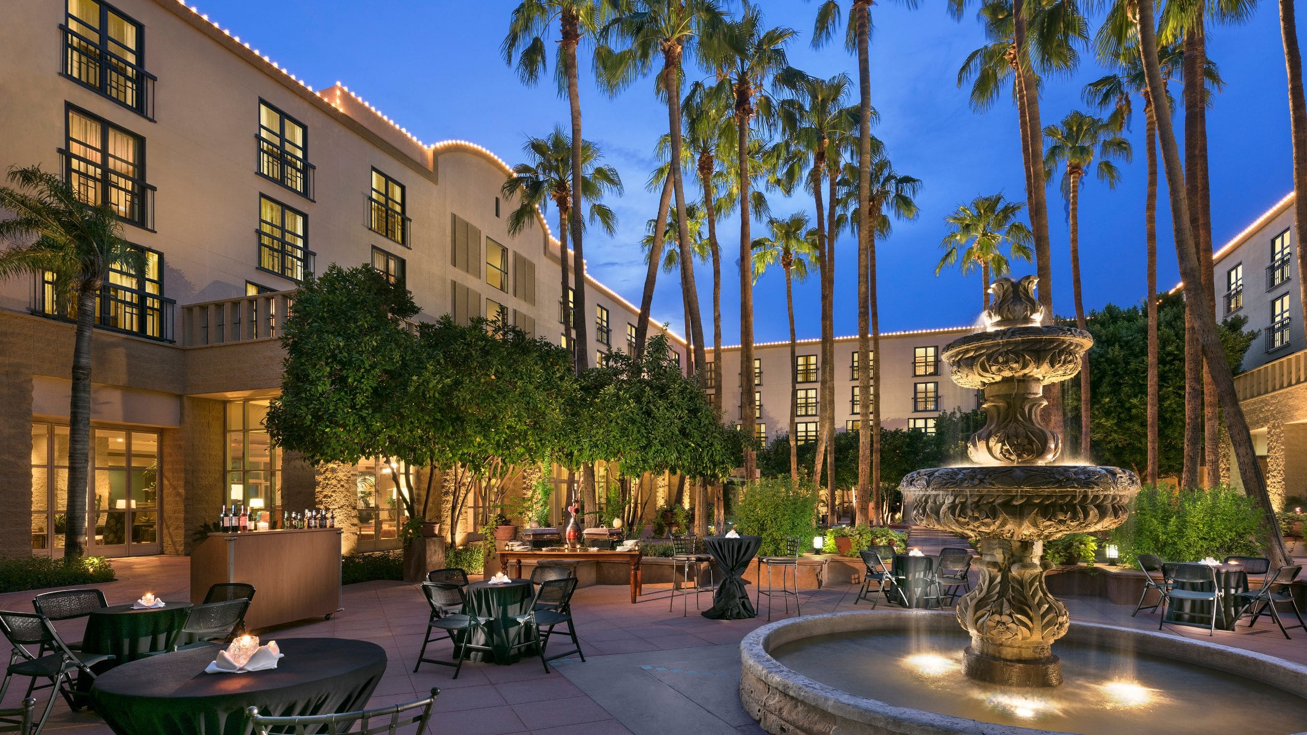 Tempe Mission Palms Courtyard