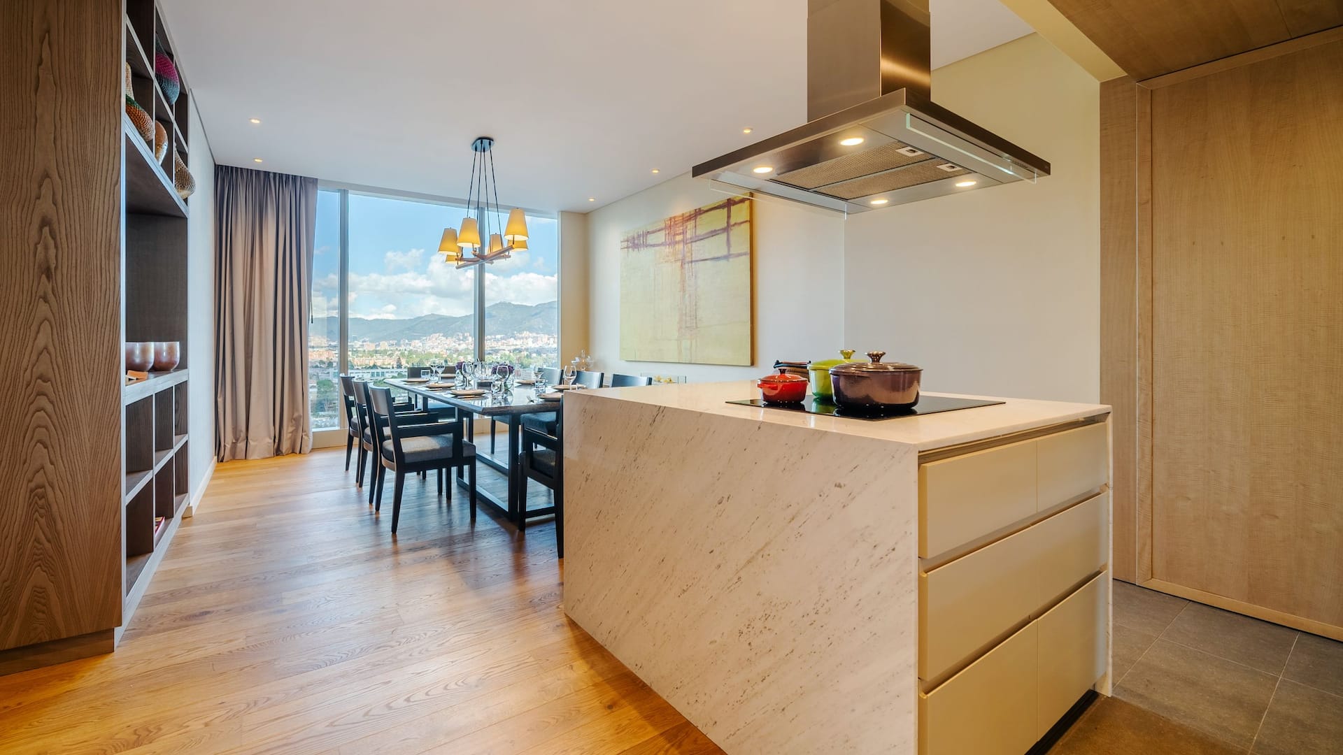 Grand Hyatt Bogotá Diplomatic Suite Kitchen and Dining Room