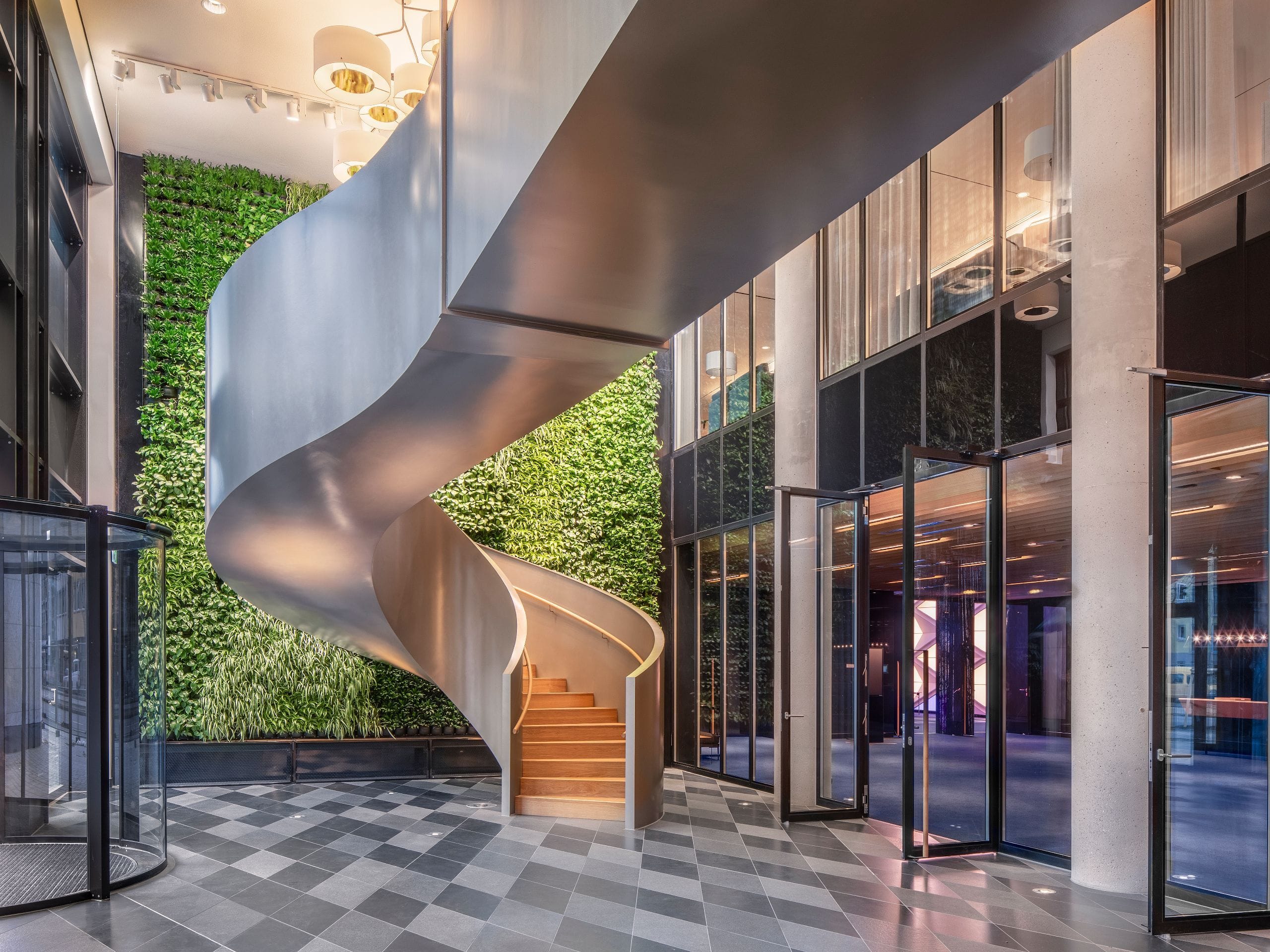 Andaz Munich Schwabinger Tor Public Space Green Wall