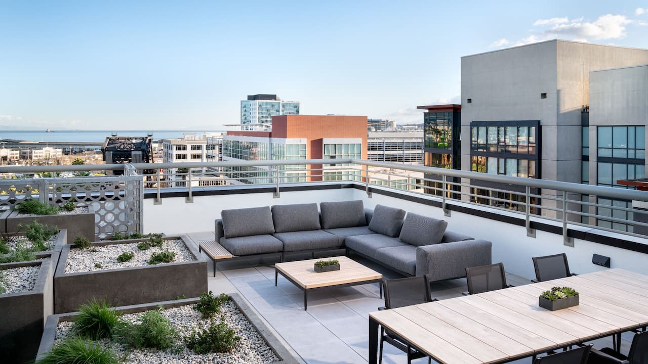 9th Floor Patio Evening