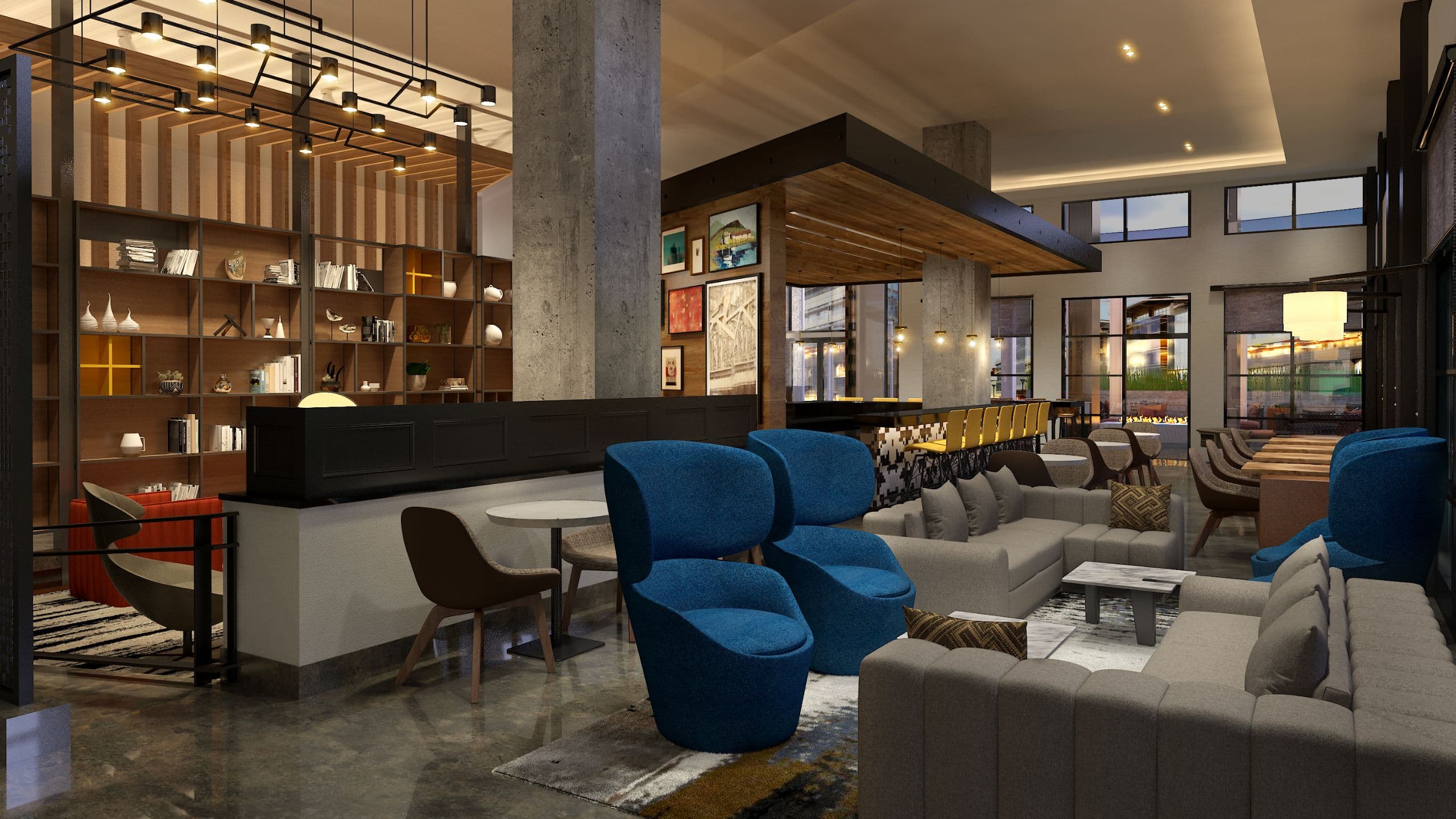 Hyatt Centric Mountain View Breakfast Lounge