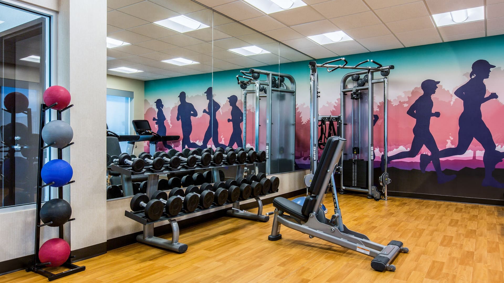 Hyatt Place Delano Gym Weights