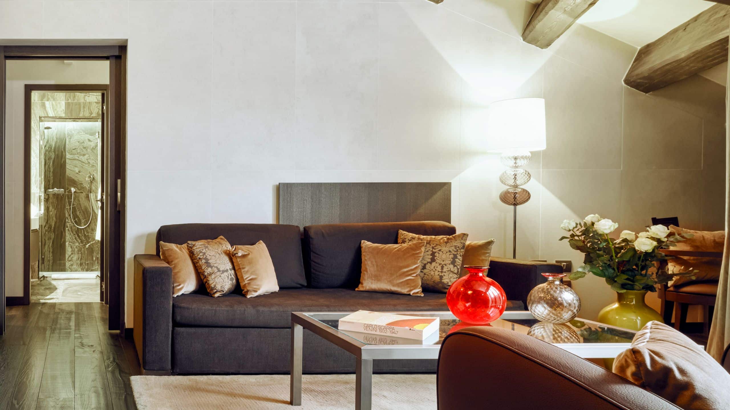 Hyatt Centric Murano Venice Murano Suite with King Bed Livingroom