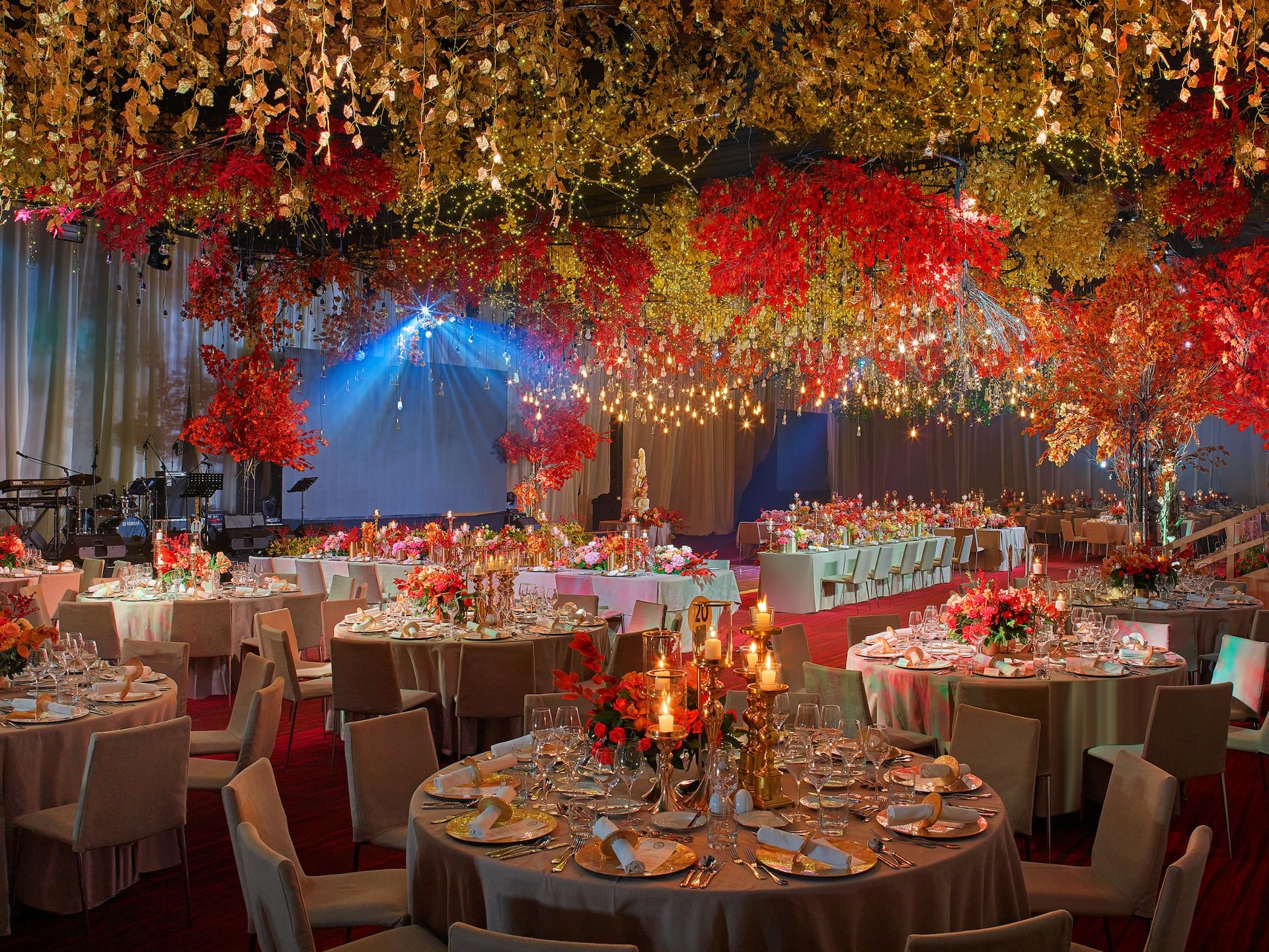 Grand Hyatt Manila Grand Ballroom Wedding Set Up