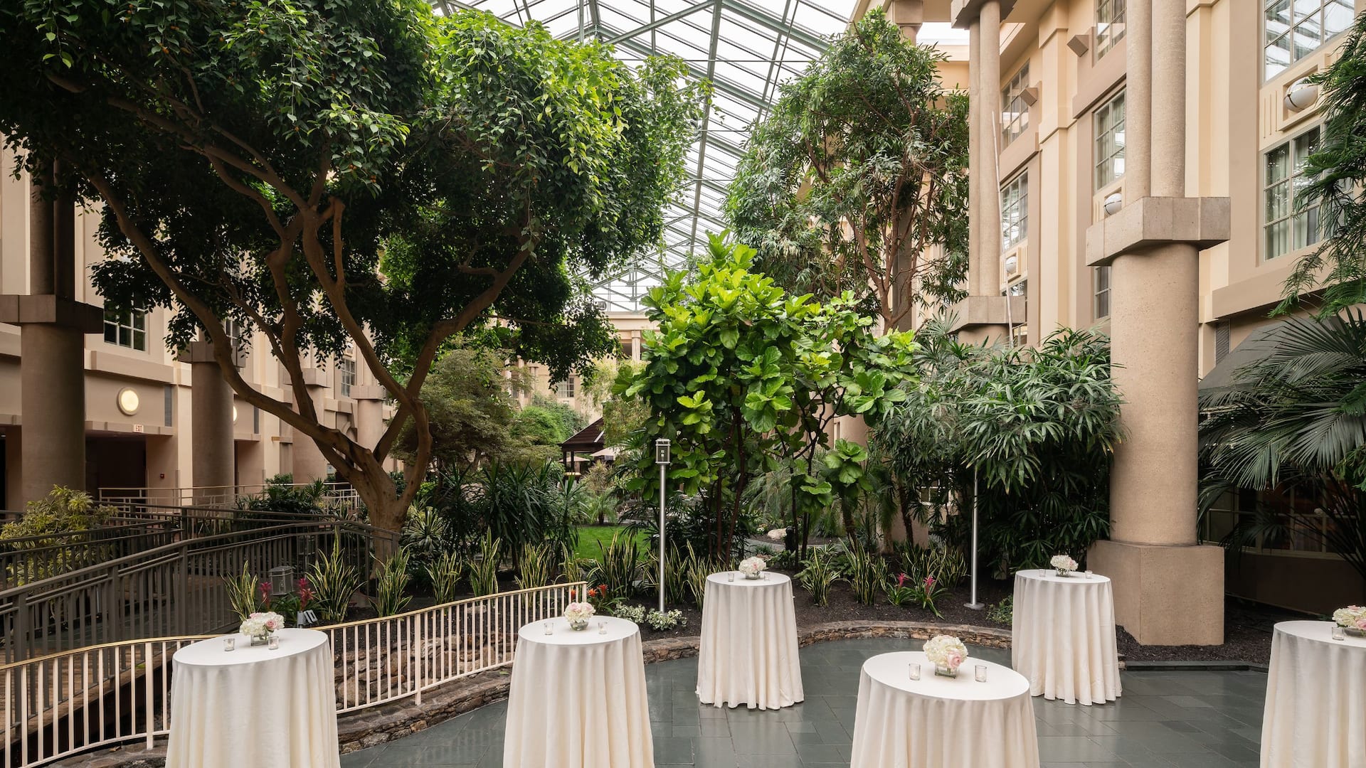 2 of 2 Hyatt Regency Greenwich Atrium Social Setup