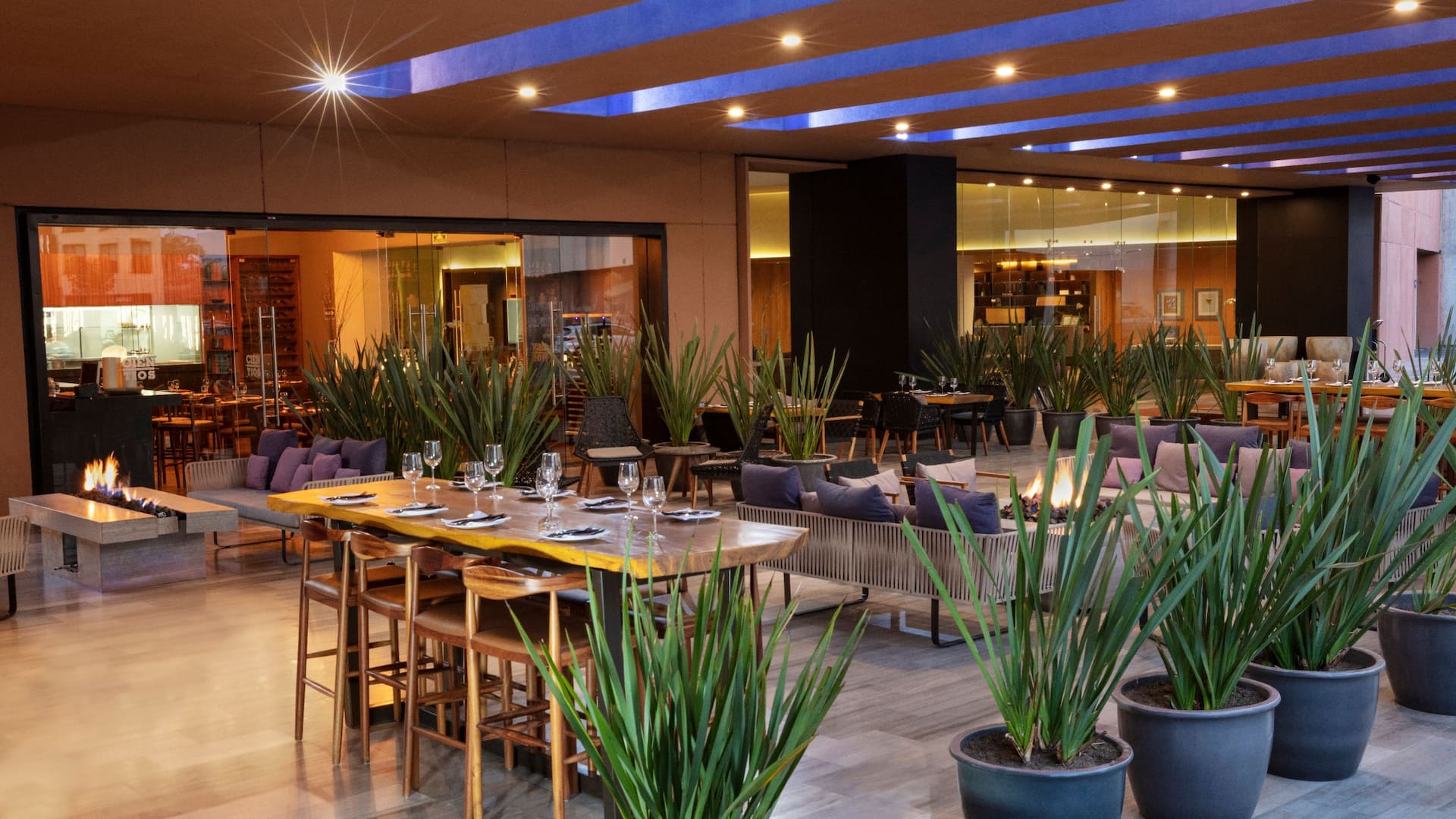 1 de 6 Hyatt Centric Campestre León Terrace Cien Tios Restaurant